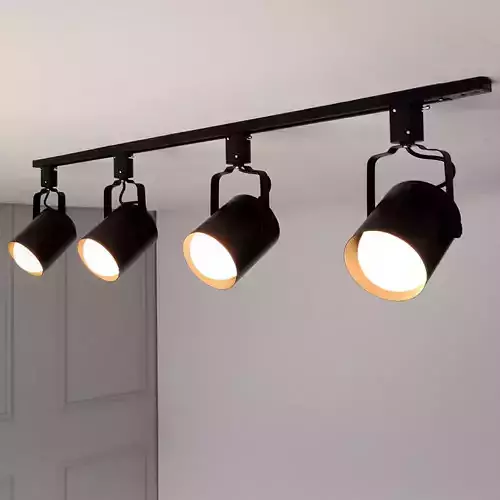 Hud cylindrical rail lighting