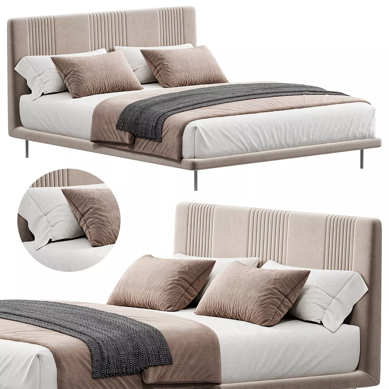 CHLOE LUXURY bed by ditreitalia 3D model