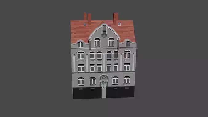 3D Model of Modern Urban Building