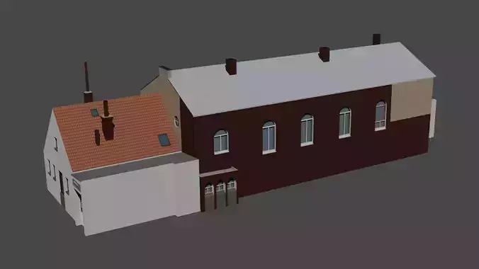 3D Model of Modern Urban Building
