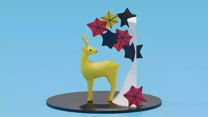 Cartoon Hwatu Card Hanafuda October Maple