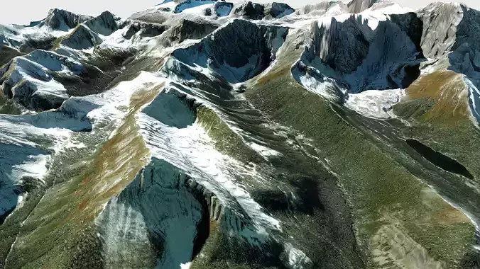 Mount Abruzzi Canada  3D model