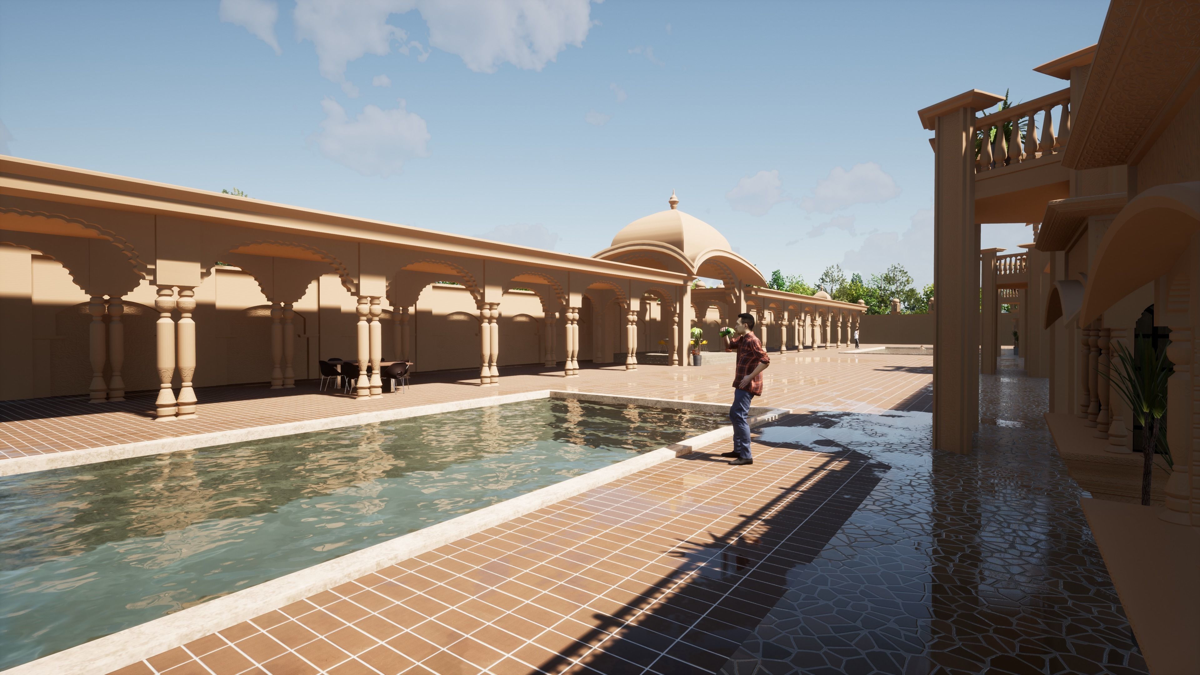 Indian rajasthani grand Palace  3D model_10