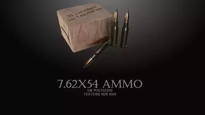 Ammo cal 7 62x54