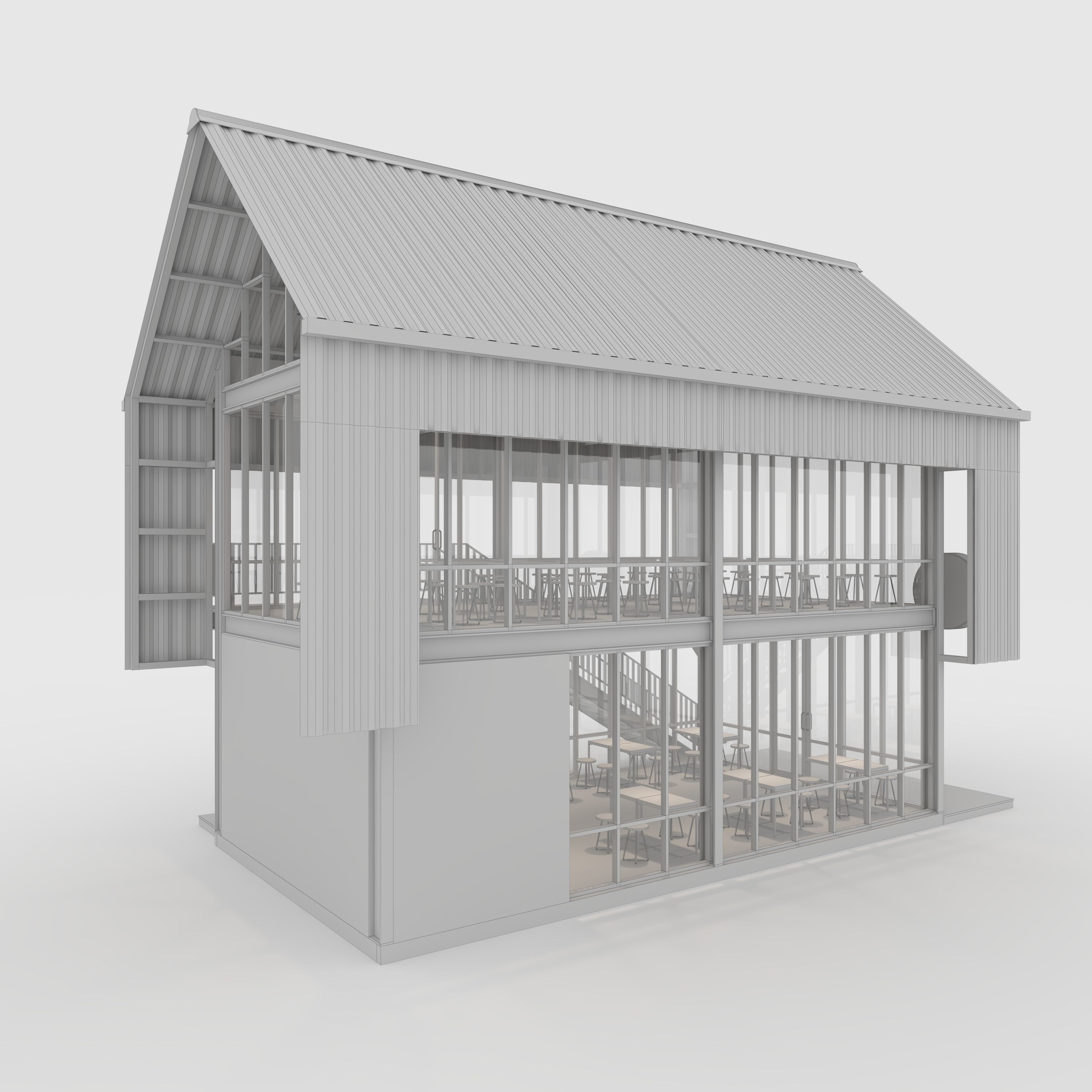 Cafe Modern 4 3D model_11