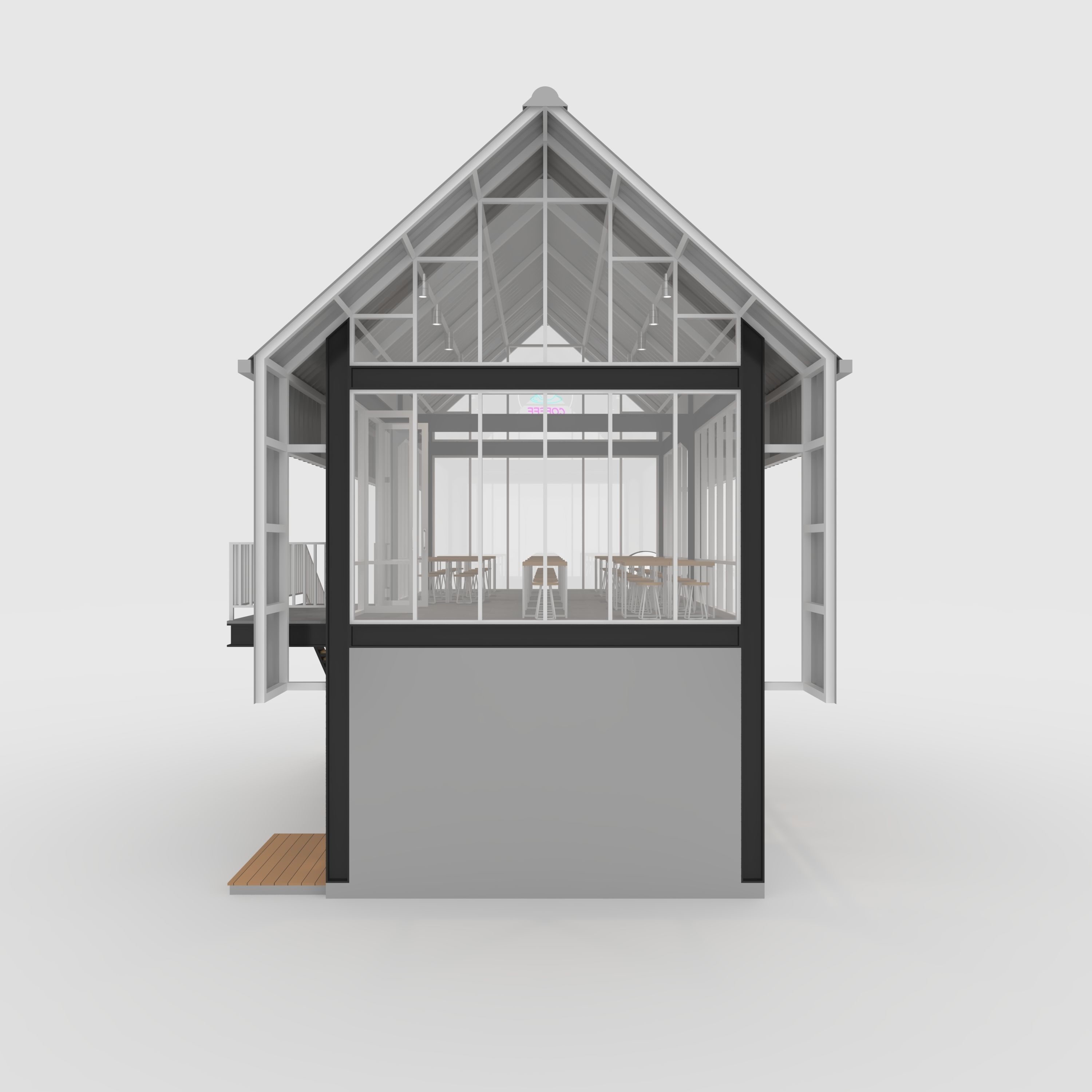 Cafe Modern 4 3D model_8