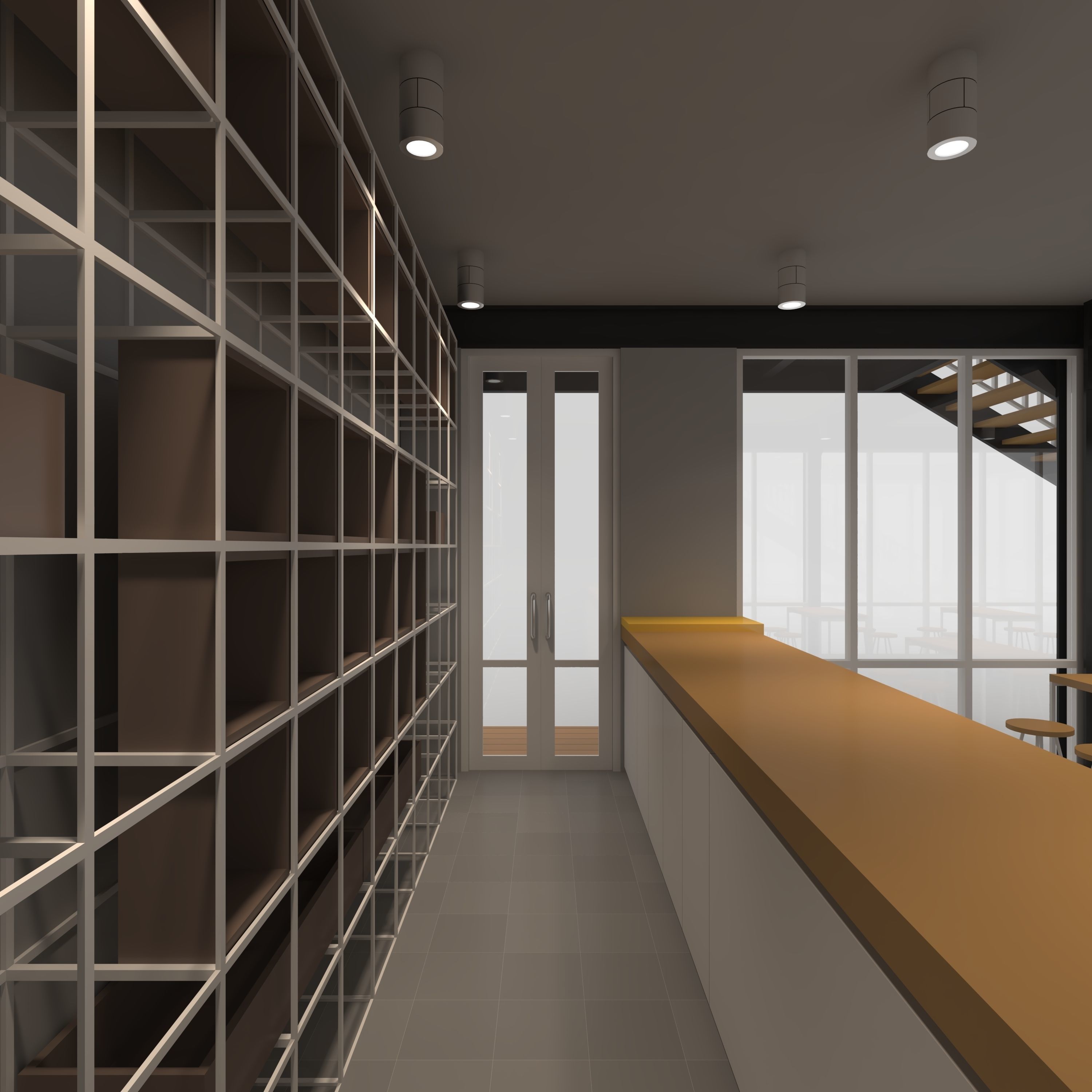 Cafe Modern 4 3D model_26