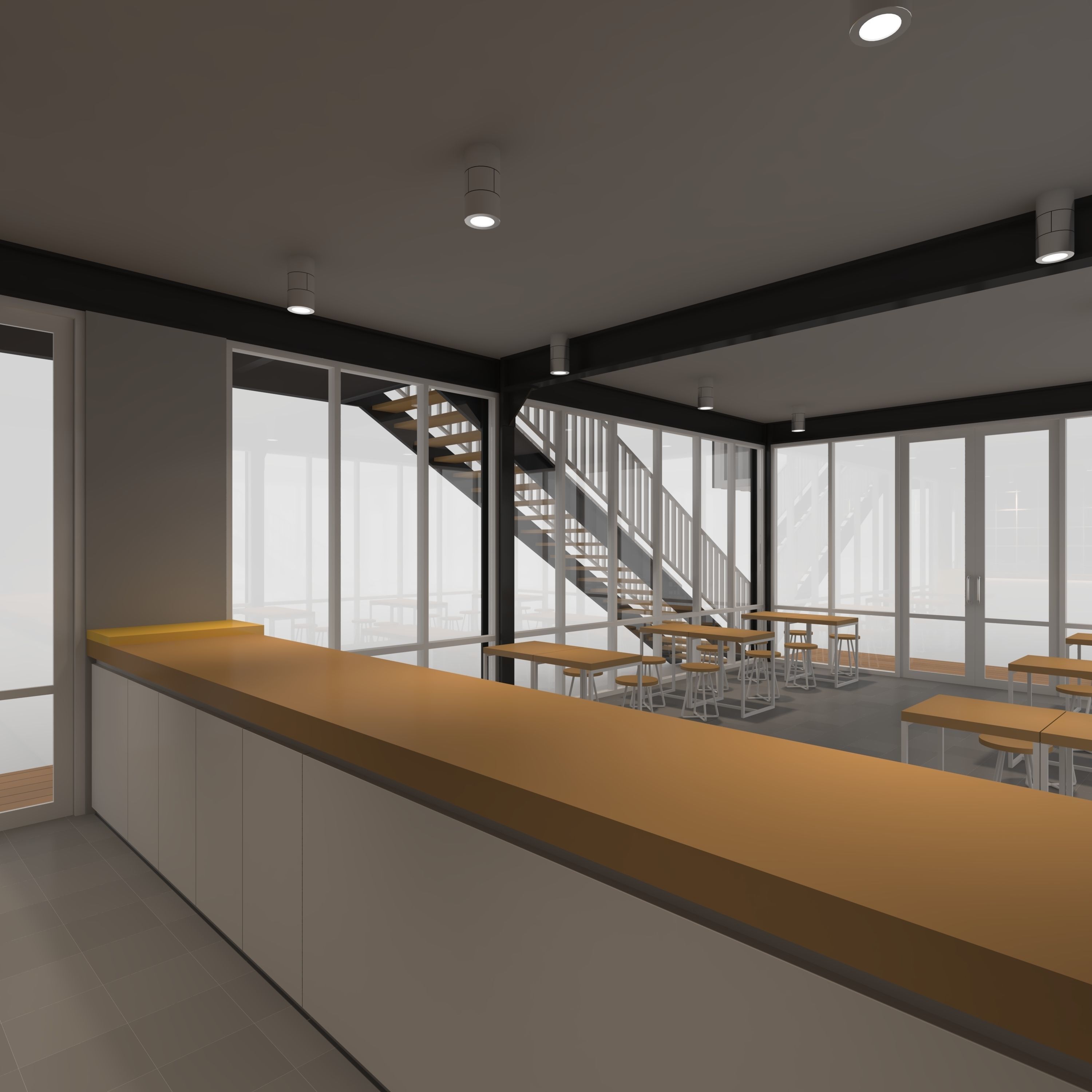 Cafe Modern 4 3D model_28