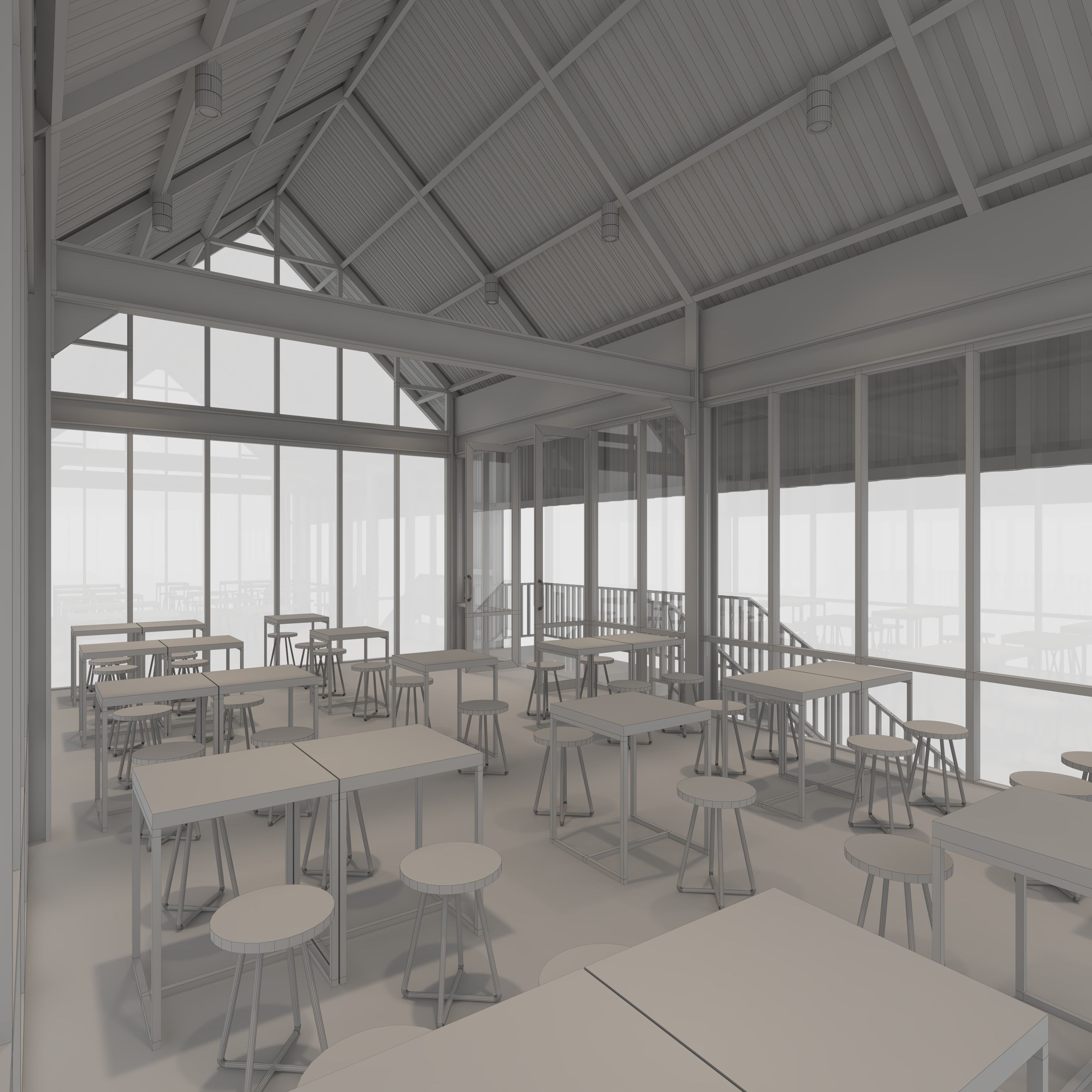 Cafe Modern 4 3D model_31