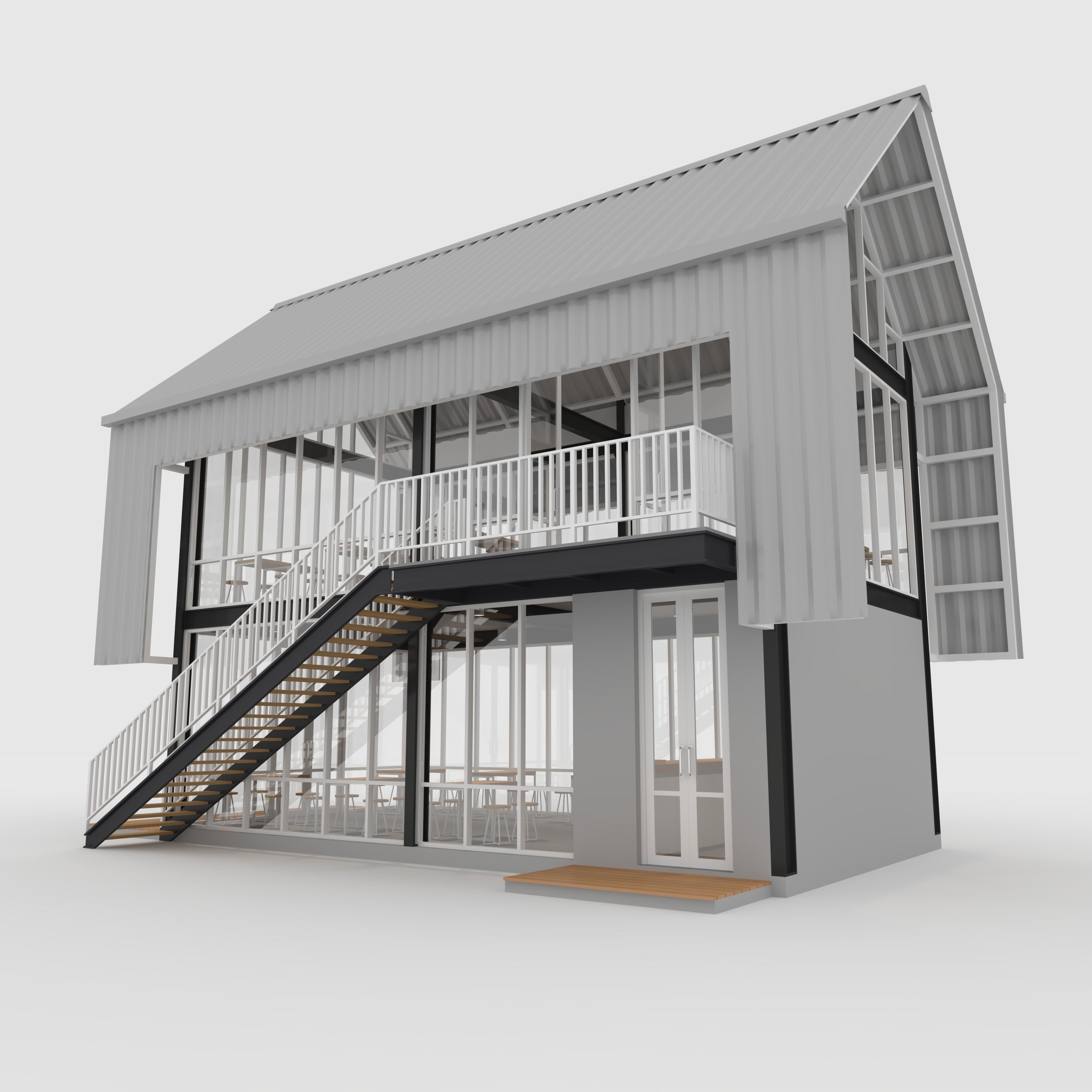 Cafe Modern 4 3D model_18