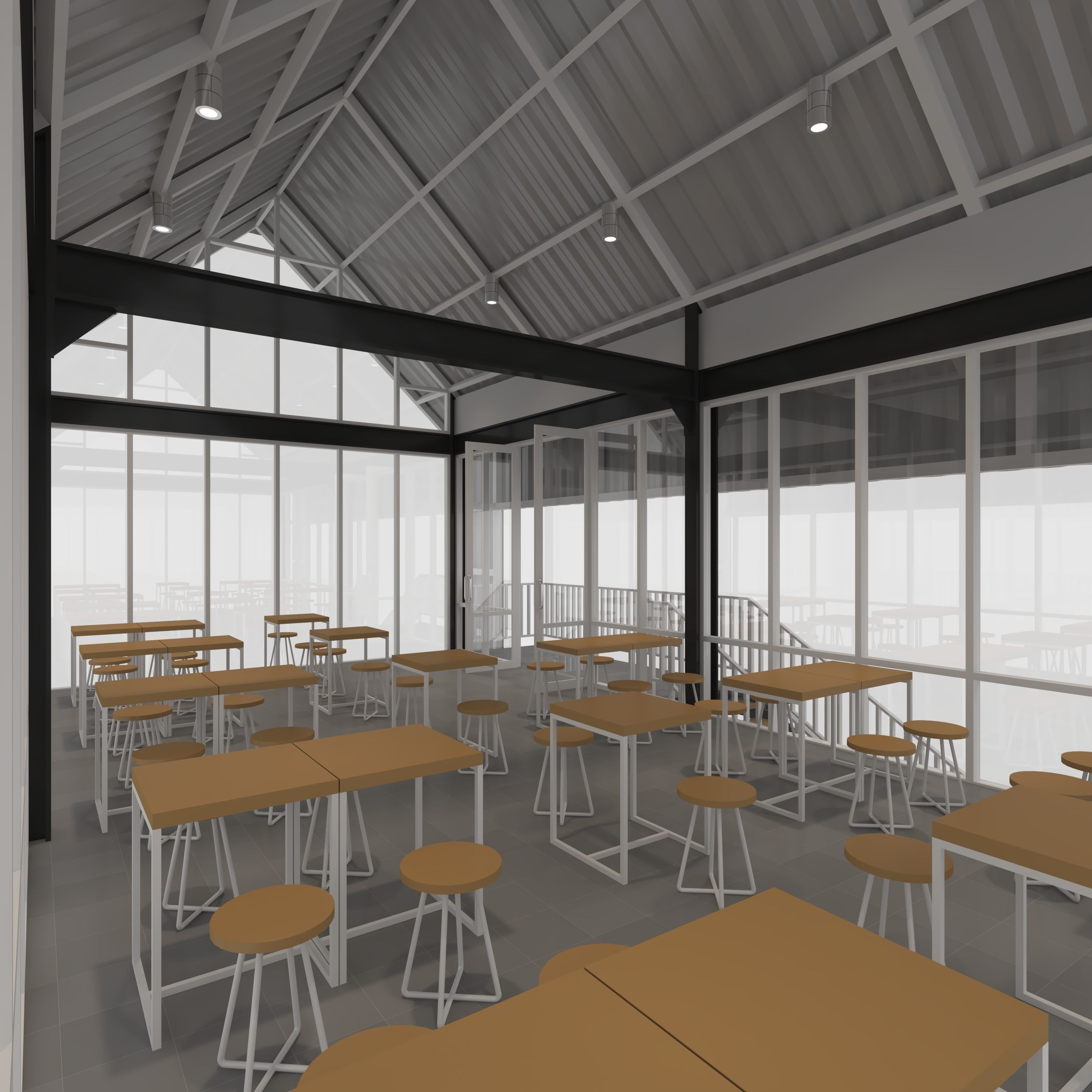 Cafe Modern 4 3D model_30