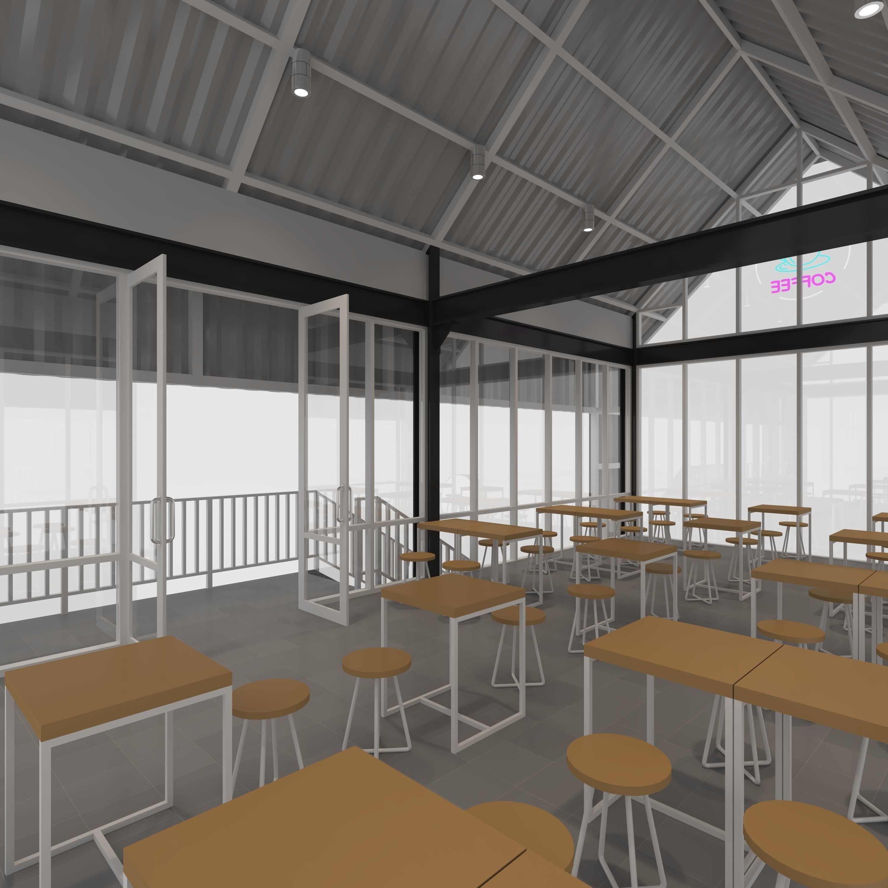 Cafe Modern 4 3D model_32
