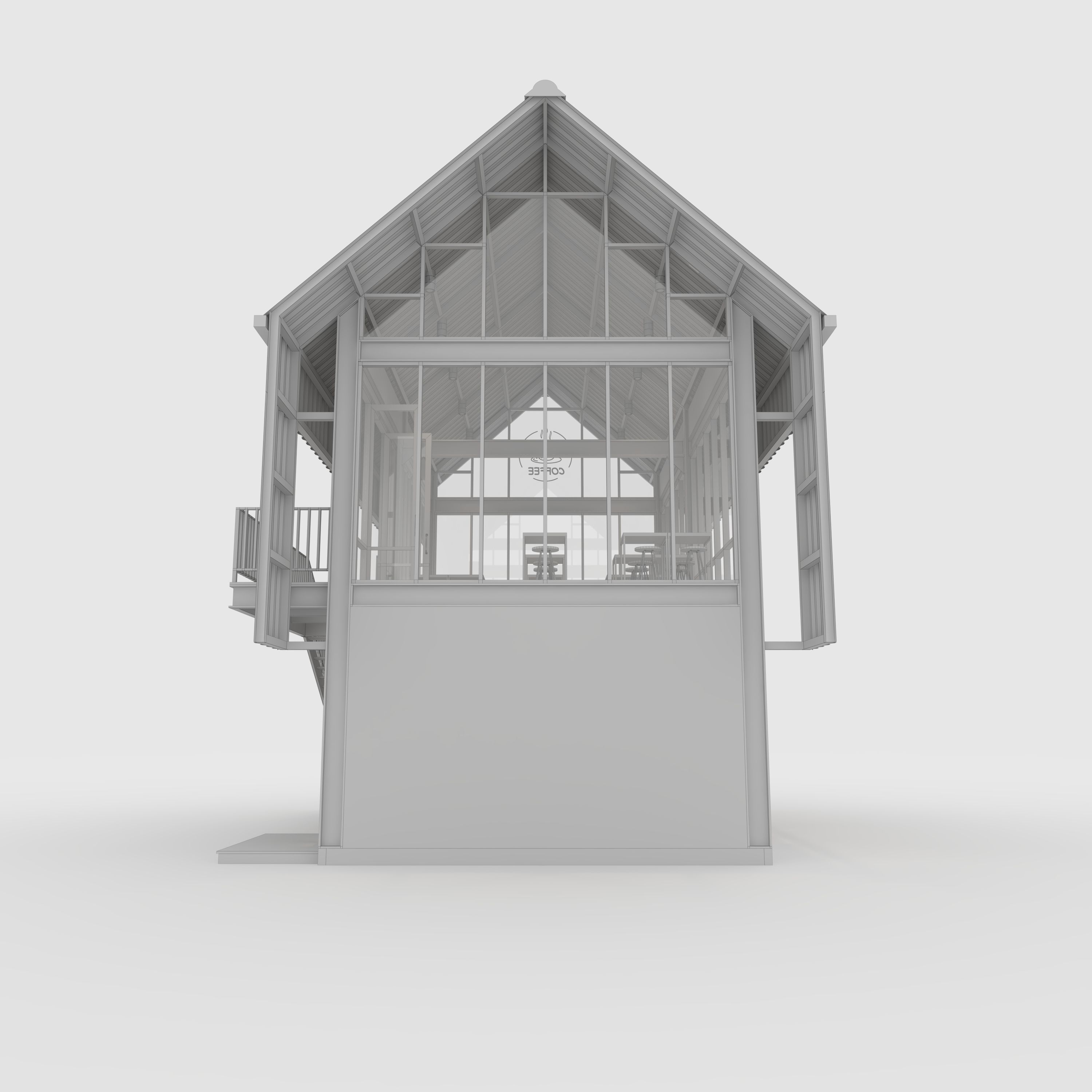 Cafe Modern 4 3D model_21