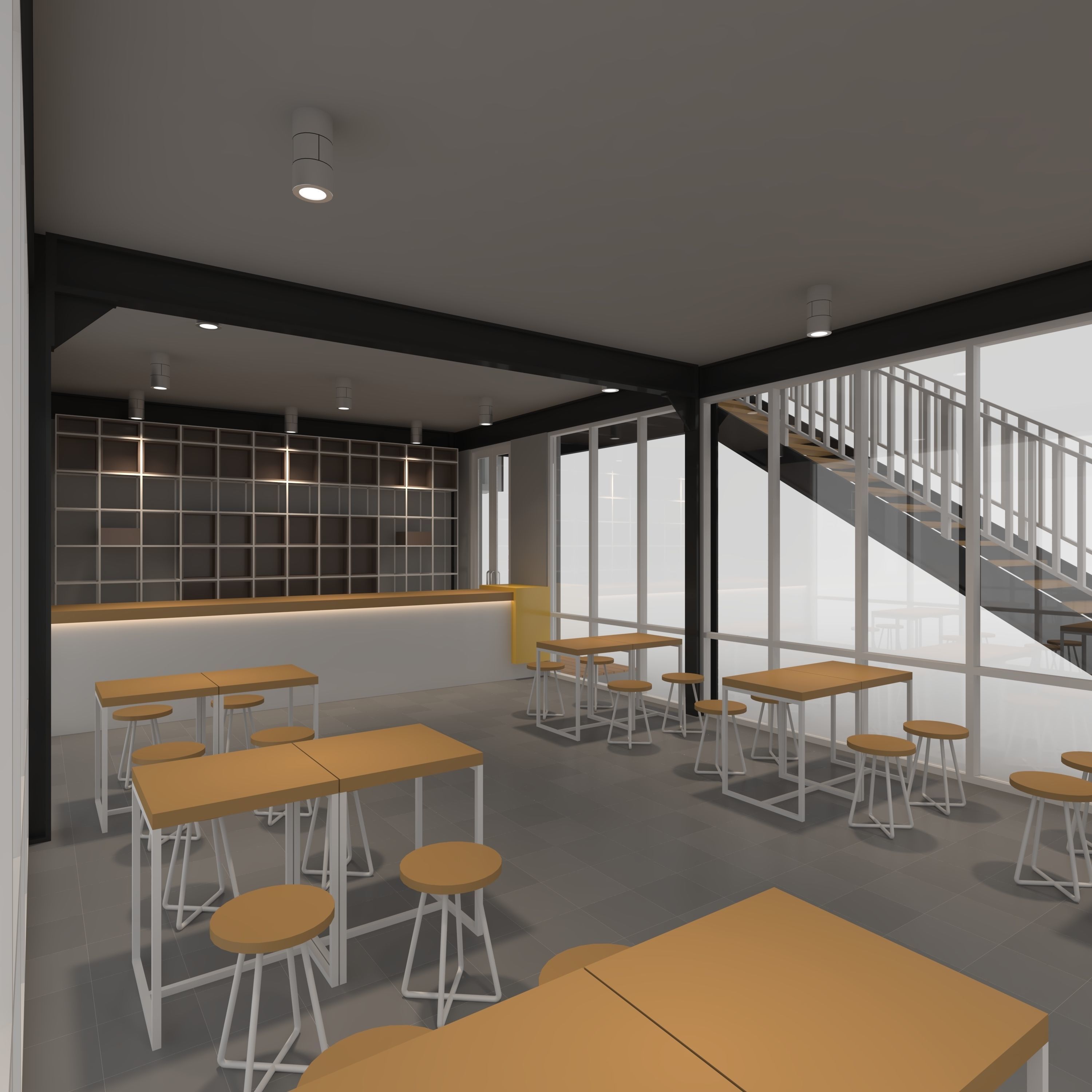 Cafe Modern 4 3D model_24