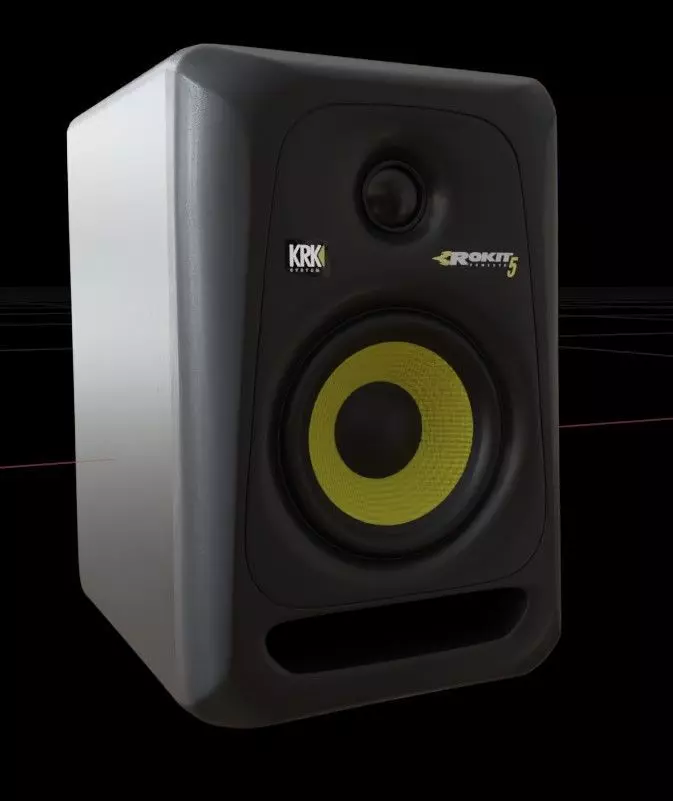 KRK Rokit5 Studio Monitor Speakers 3D model