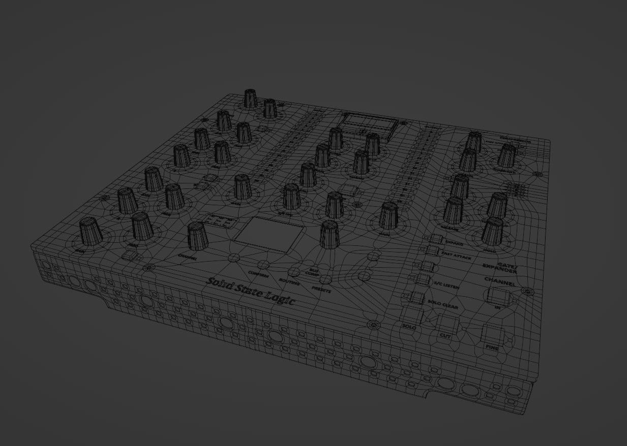 SolidStateLogic UC-1 mixing Controller 3D model_7