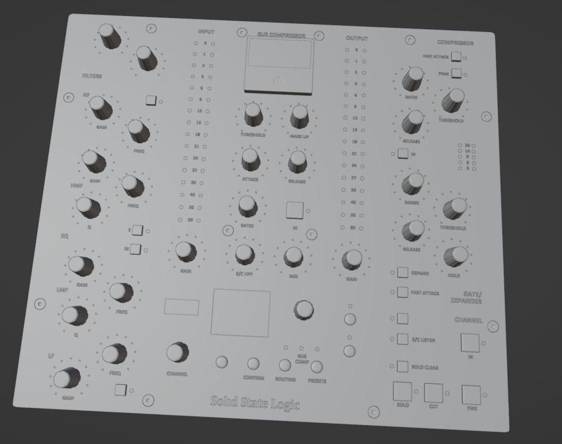 SolidStateLogic UC-1 mixing Controller 3D model_6