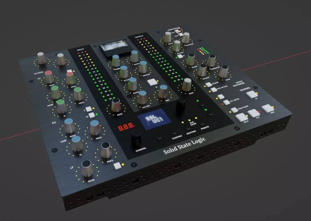 SolidStateLogic UC-1 mixing Controller 3D model_0