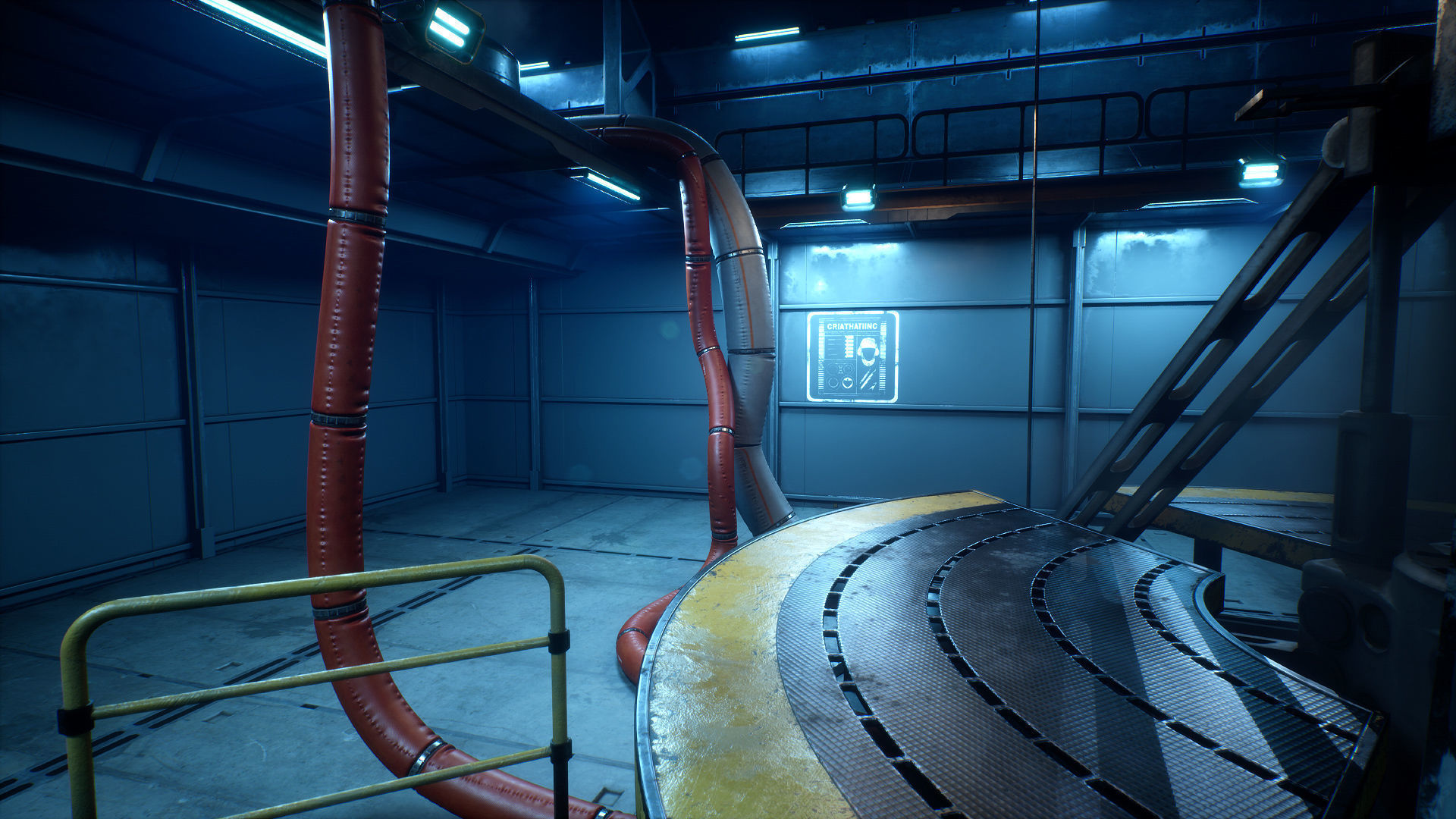 Drilling Rig Low-poly 3D model_13