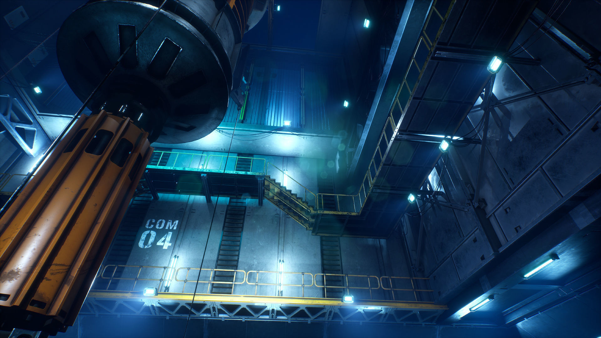 Drilling Rig Low-poly 3D model_25