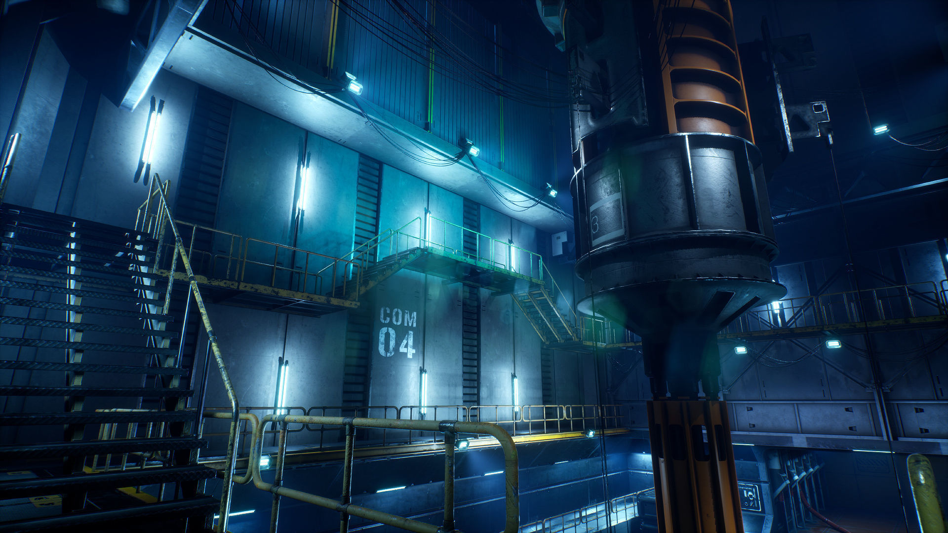 Drilling Rig Low-poly 3D model_15