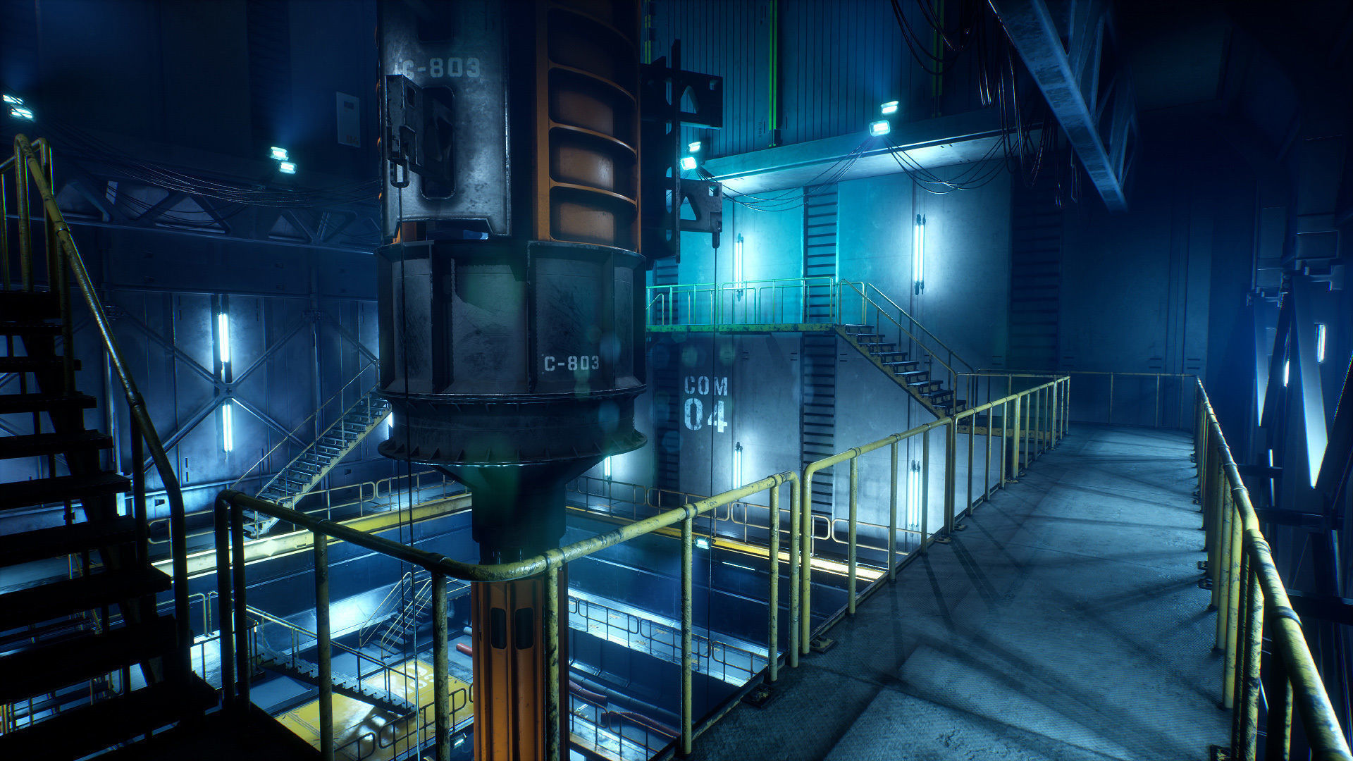 Drilling Rig Low-poly 3D model_23