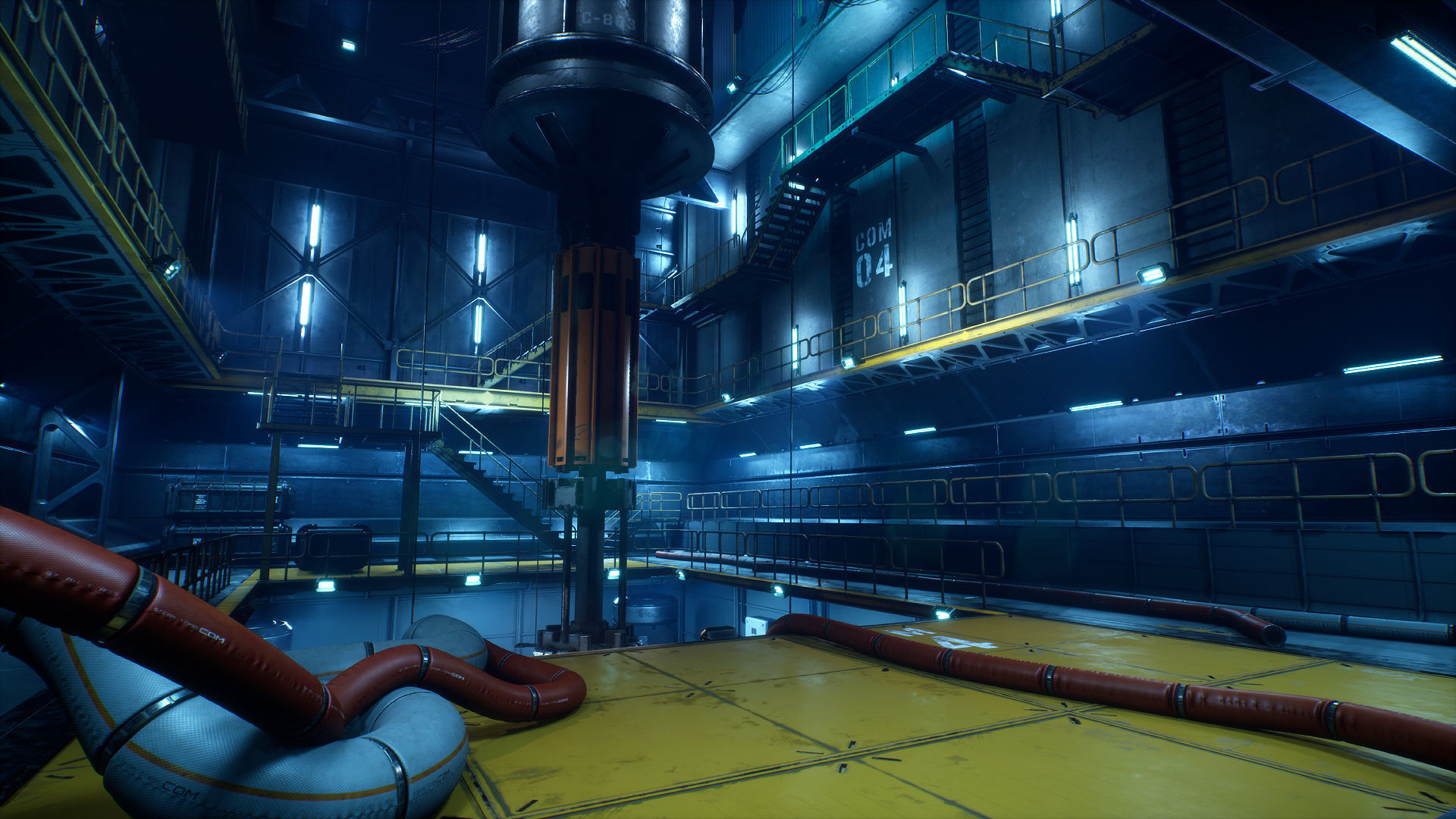 Drilling Rig Low-poly 3D model_4