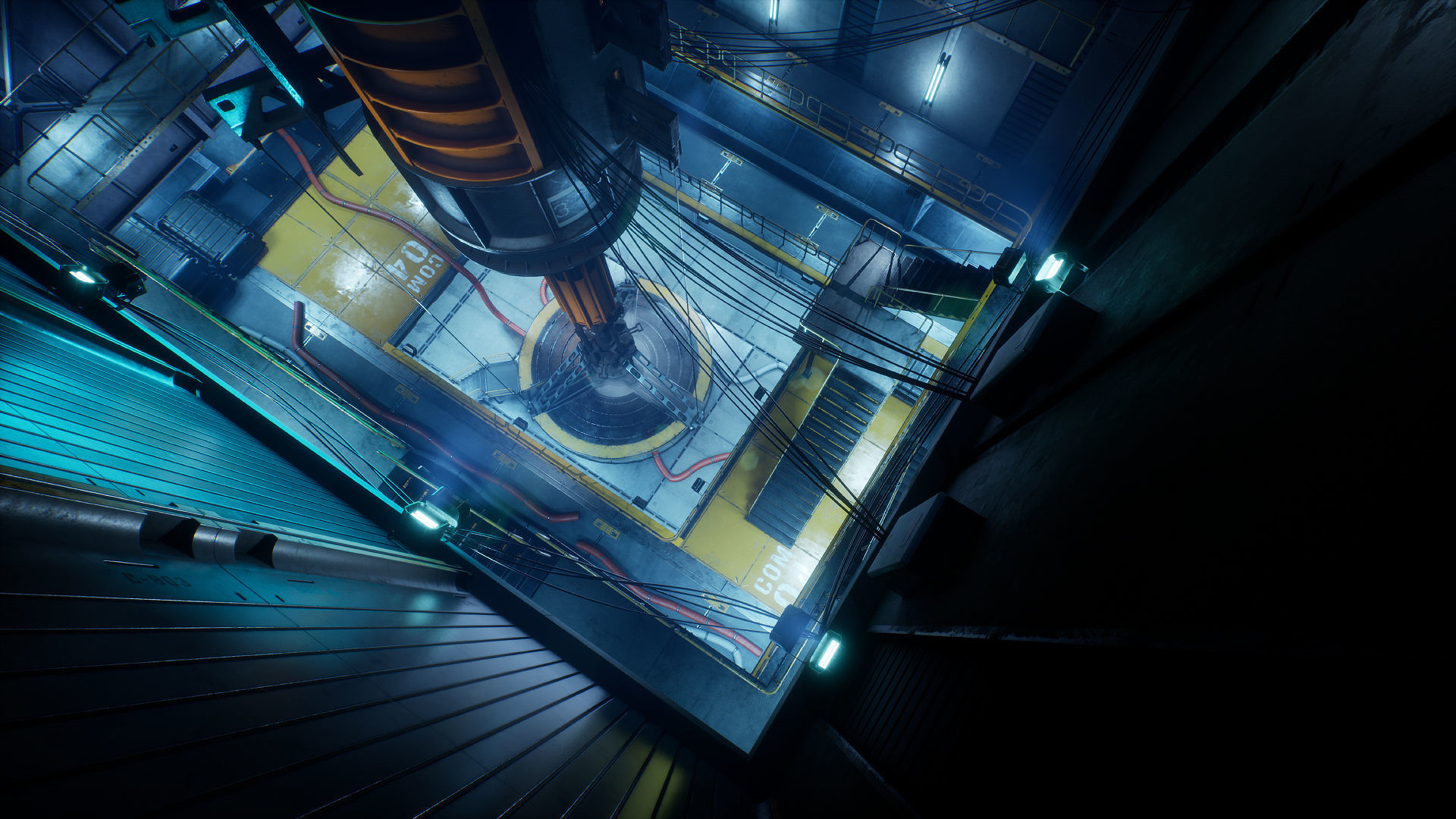 Drilling Rig Low-poly 3D model_8