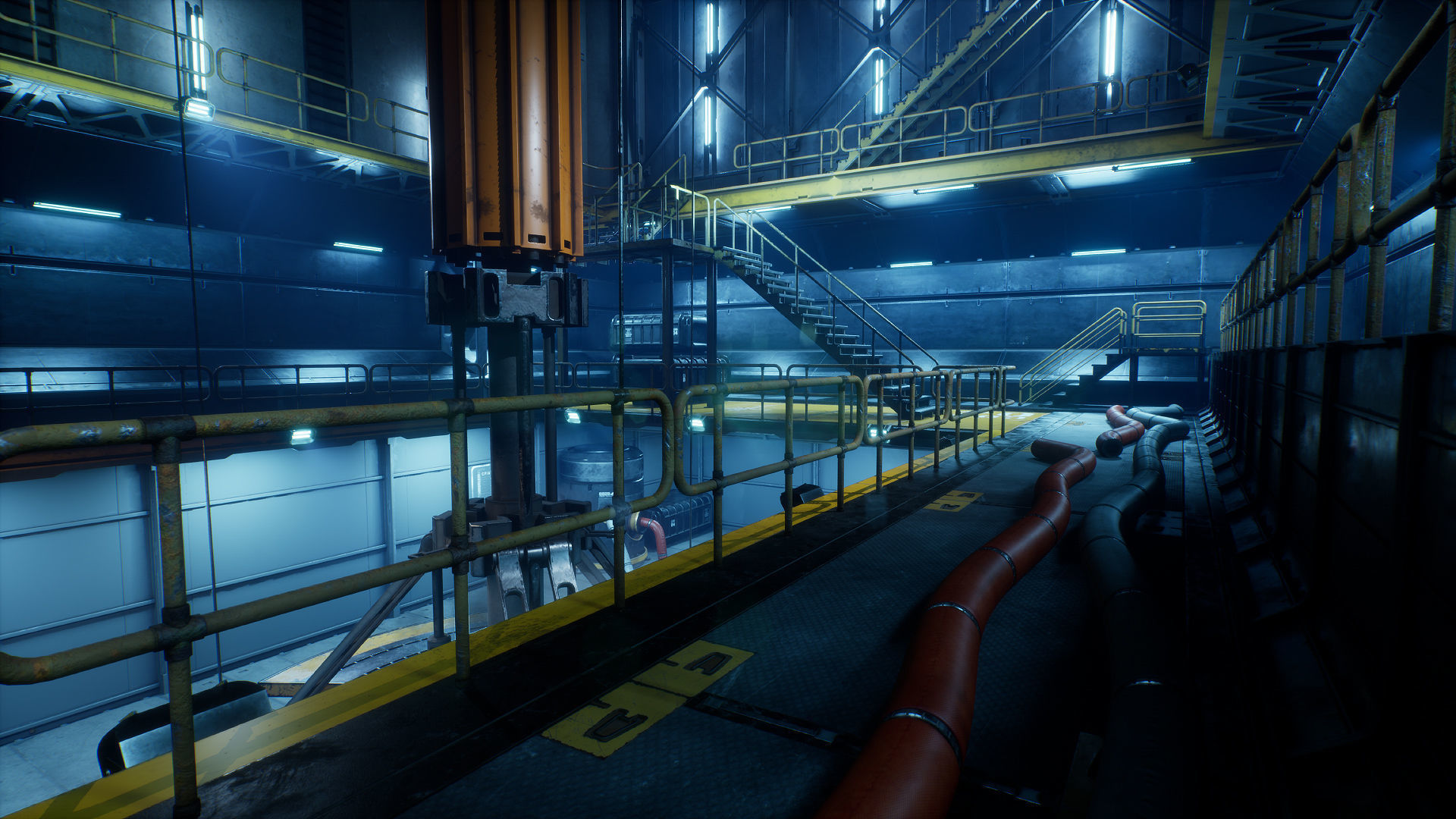 Drilling Rig Low-poly 3D model_14