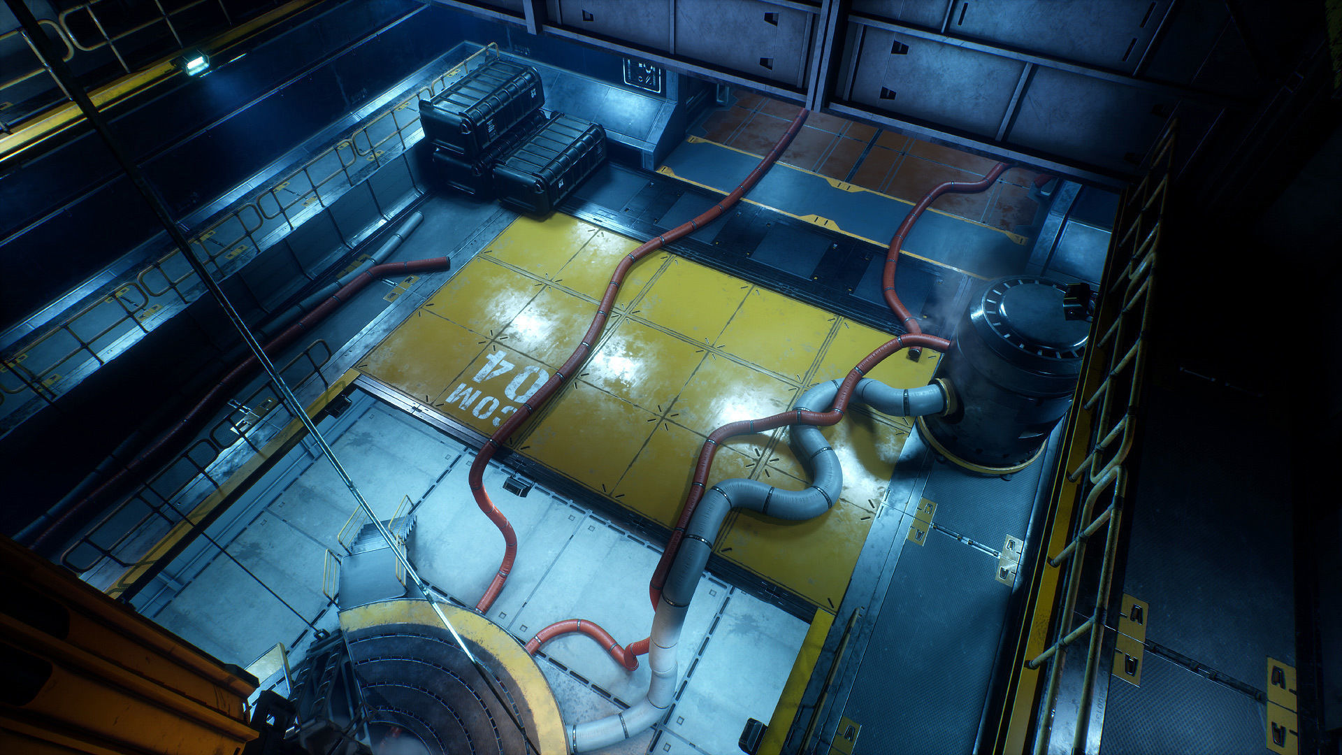 Drilling Rig Low-poly 3D model_16