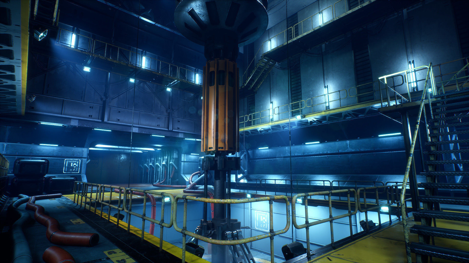 Drilling Rig Low-poly 3D model_11