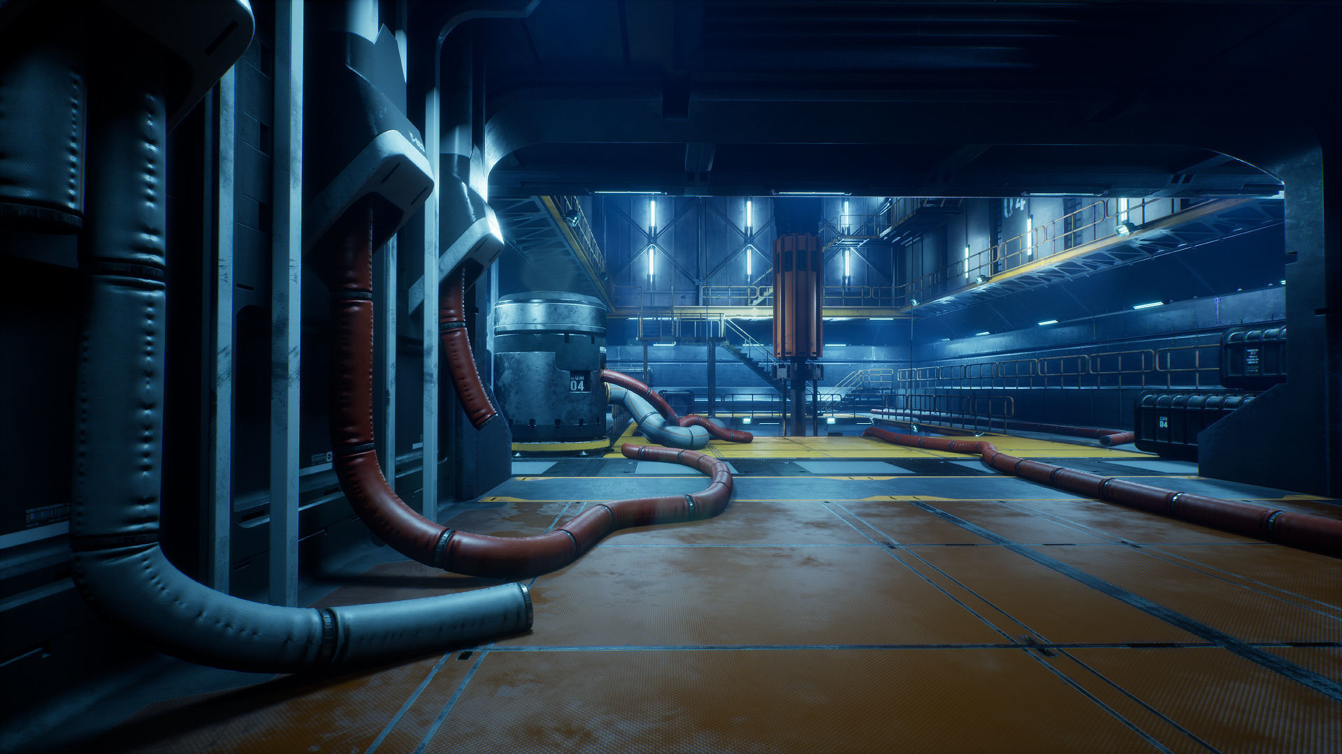 Drilling Rig Low-poly 3D model_2