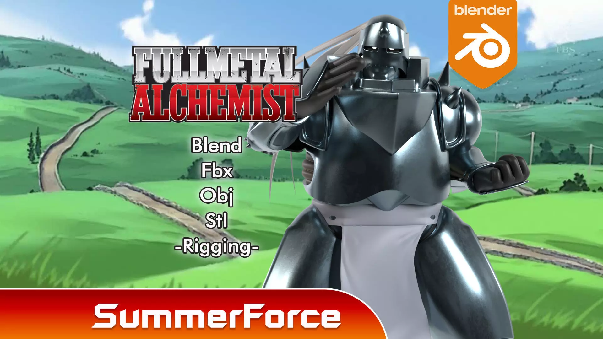 Alphonse Elric - Fullmetal Alchemist 3D model_0