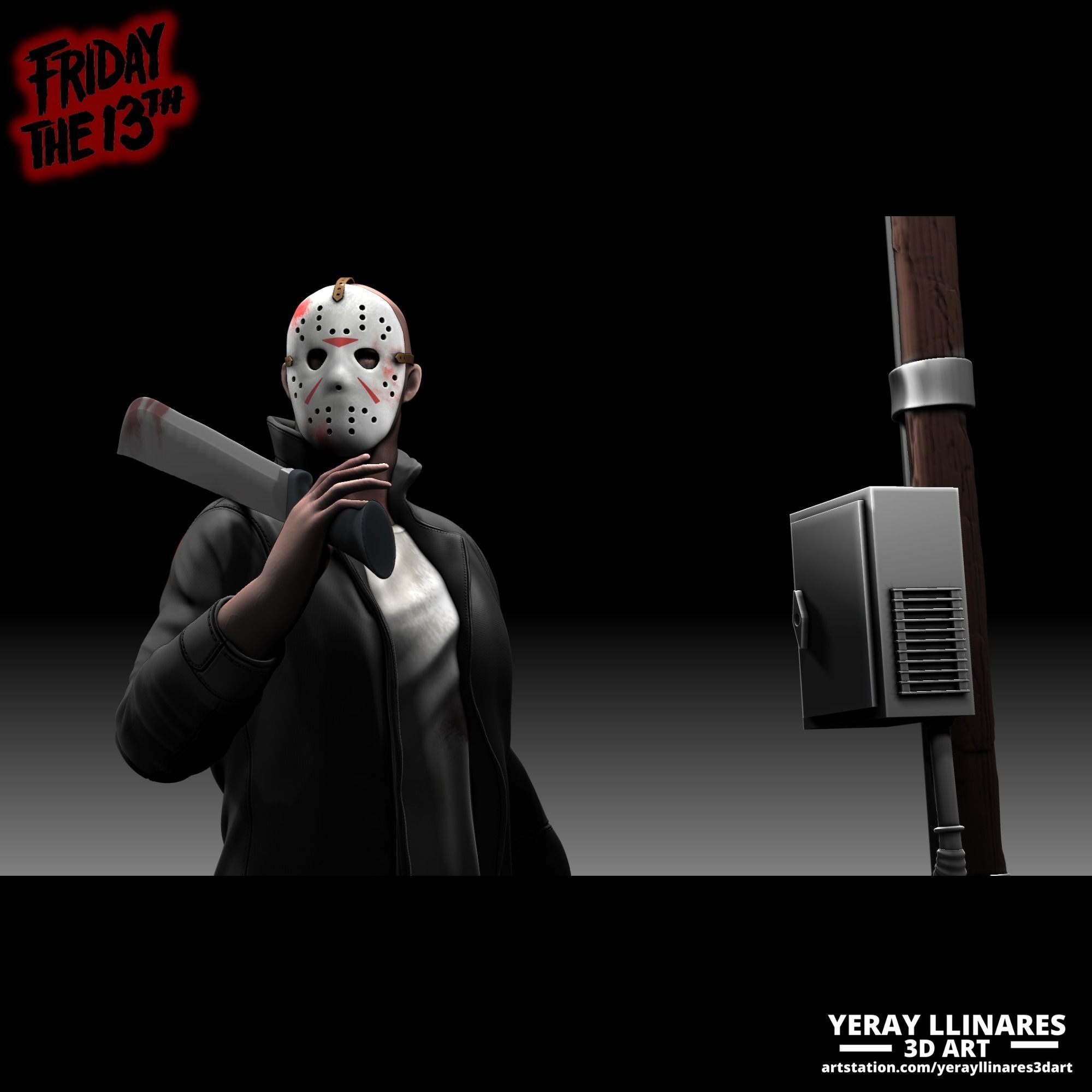 Jason Voorhees Diorama by Crystal Lake - 3D Printable 3D print model_5