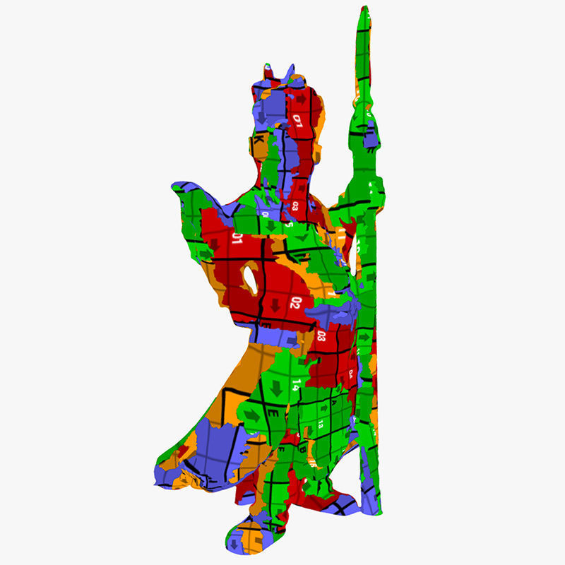 Chinese Guardian Statue 3D print model_7