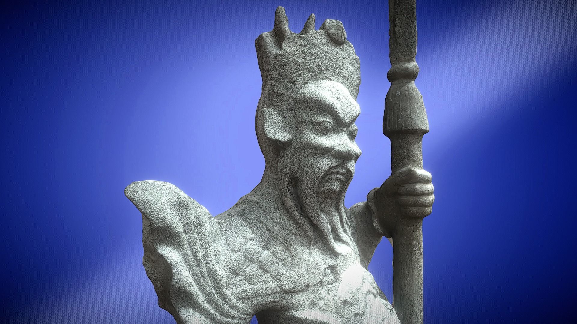 Chinese Guardian Statue 3D print model_2