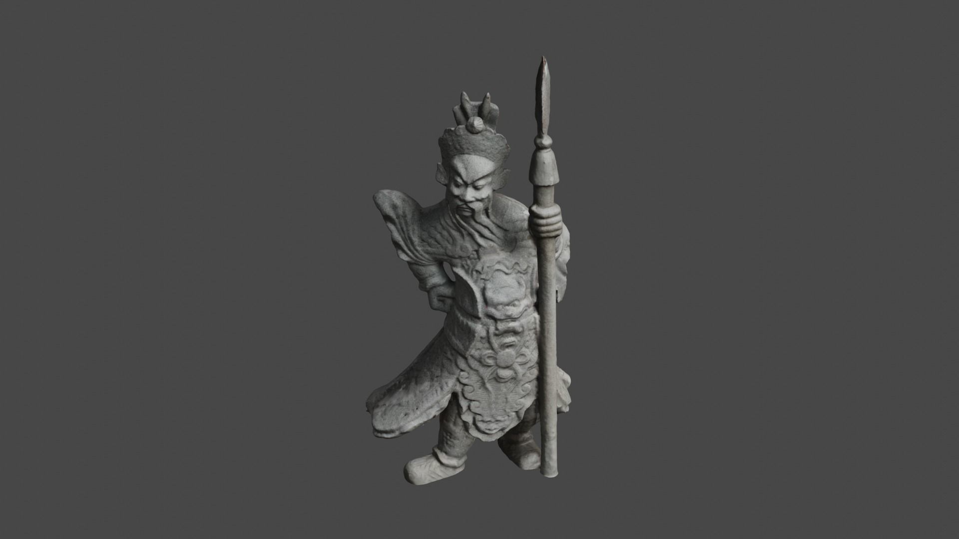 Chinese Guardian Statue 3D print model_10