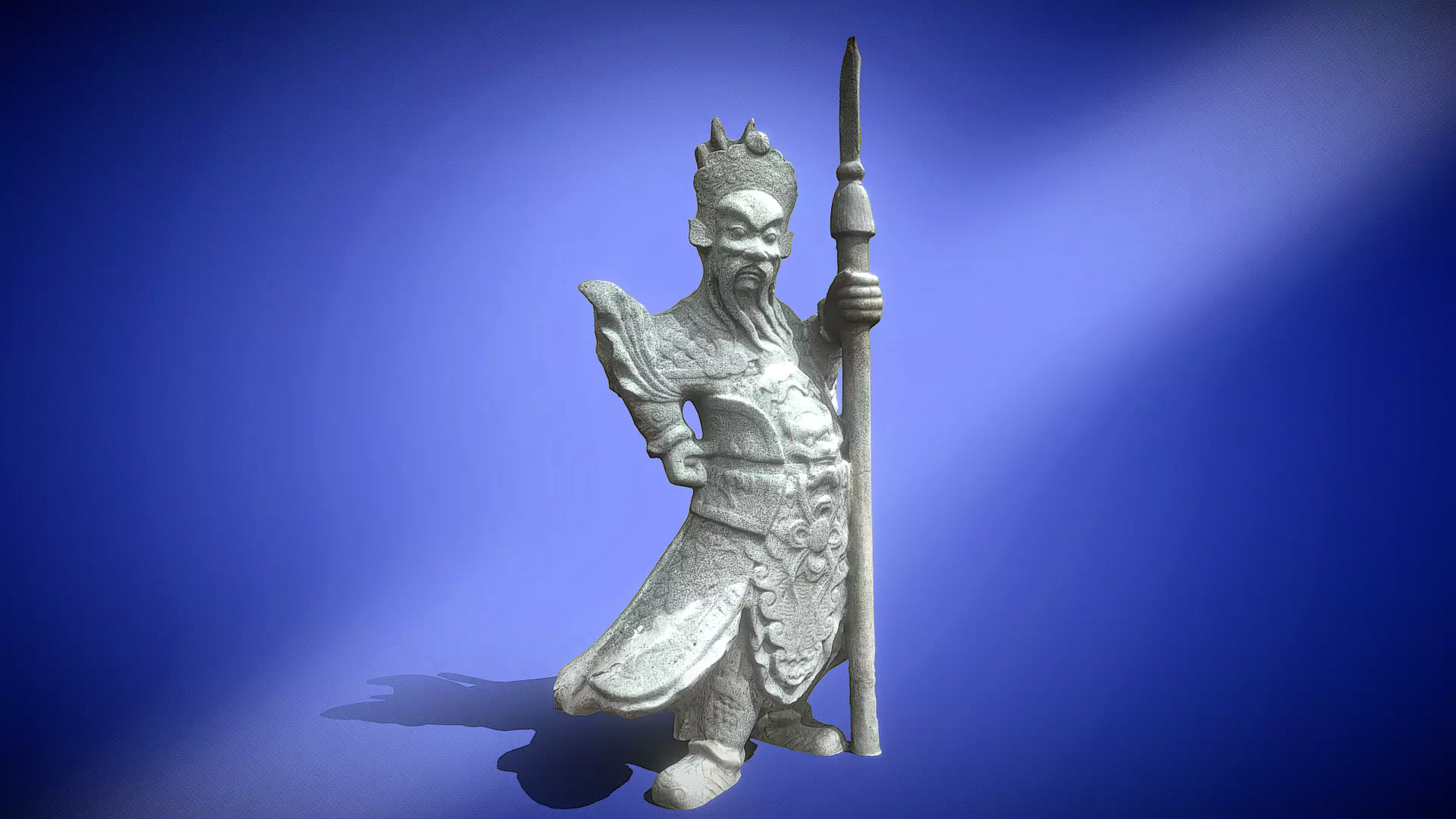 Chinese Guardian Statue 3D print model_0