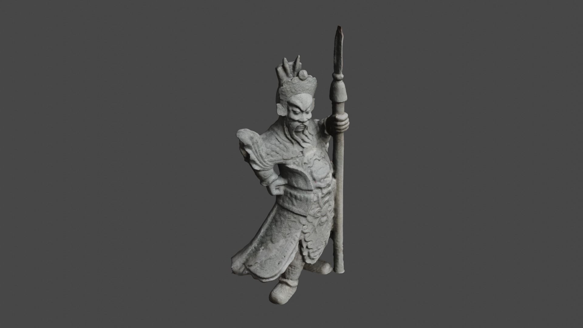Chinese Guardian Statue 3D print model_12