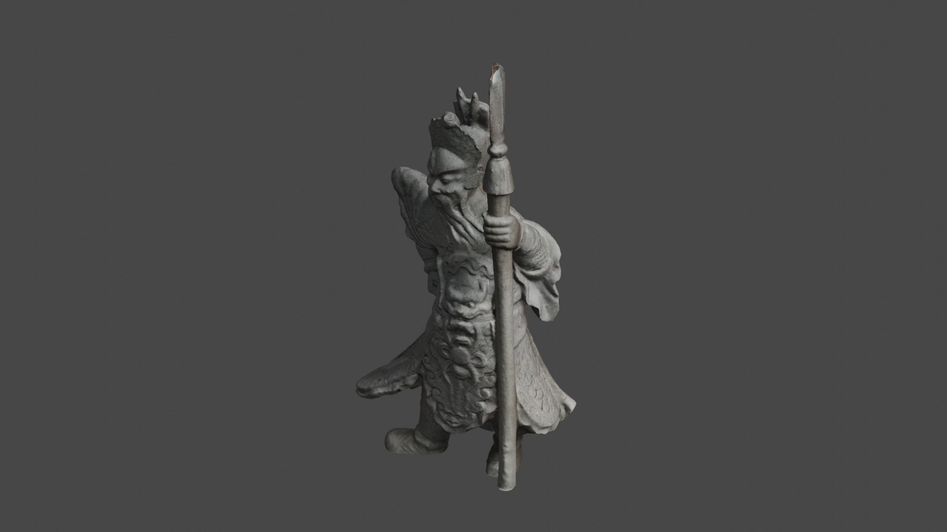 Chinese Guardian Statue 3D print model_28