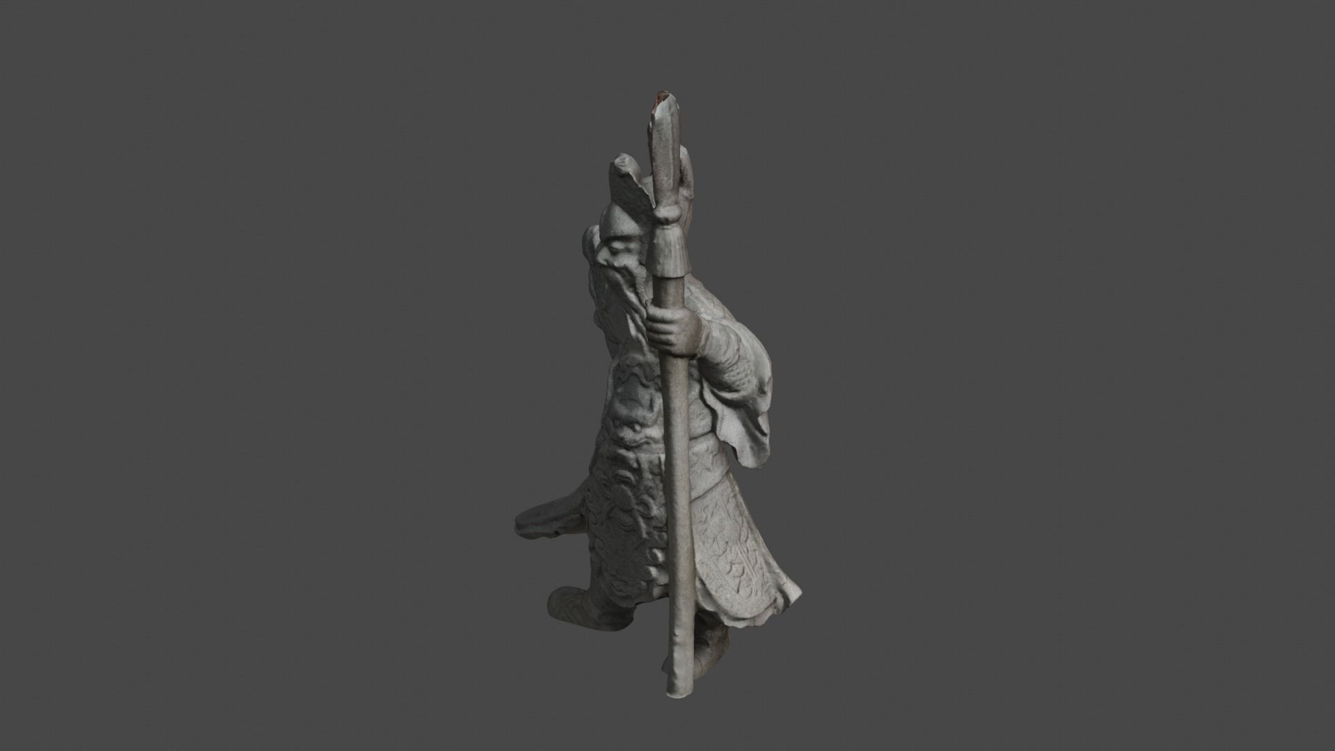 Chinese Guardian Statue 3D print model_27
