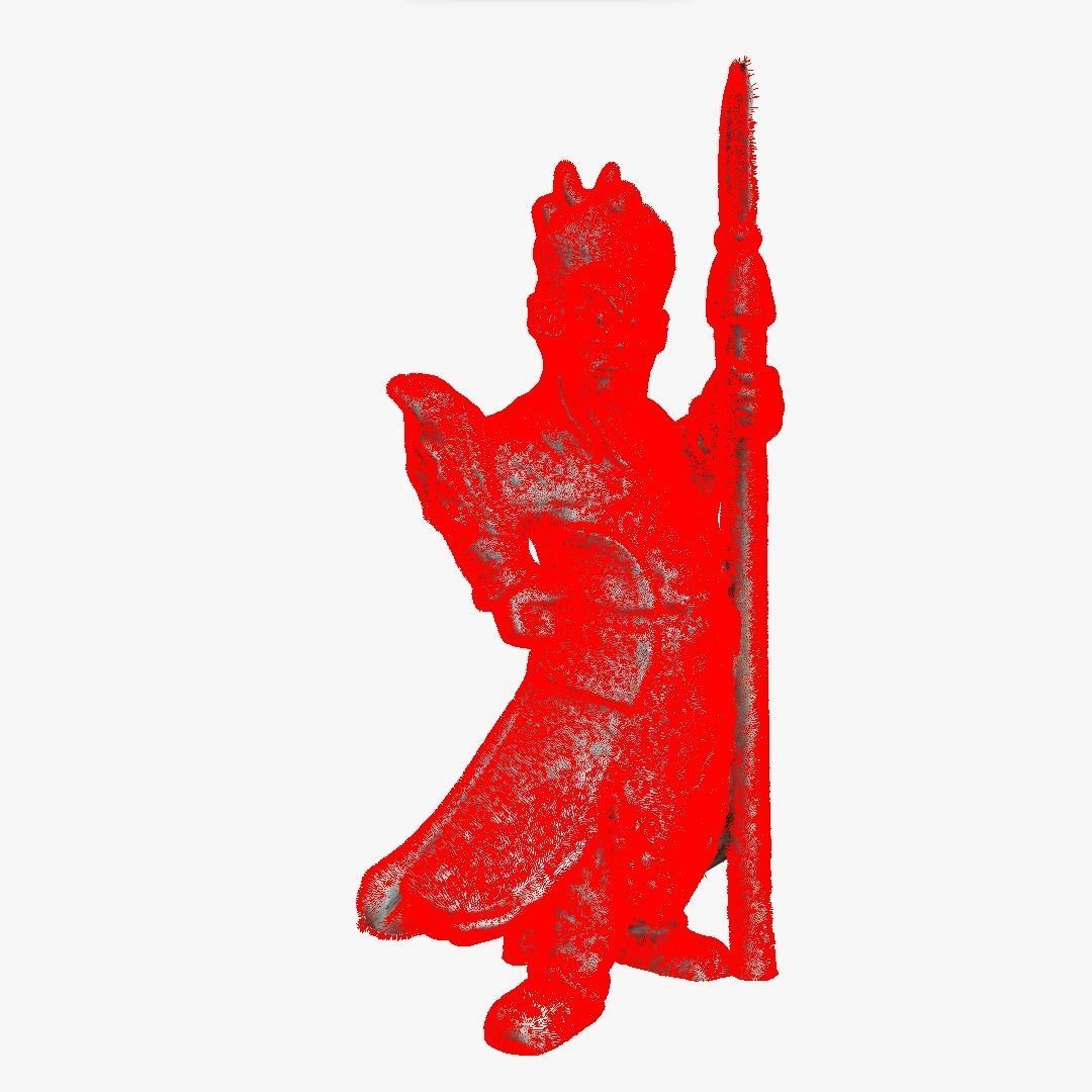 Chinese Guardian Statue 3D print model_8