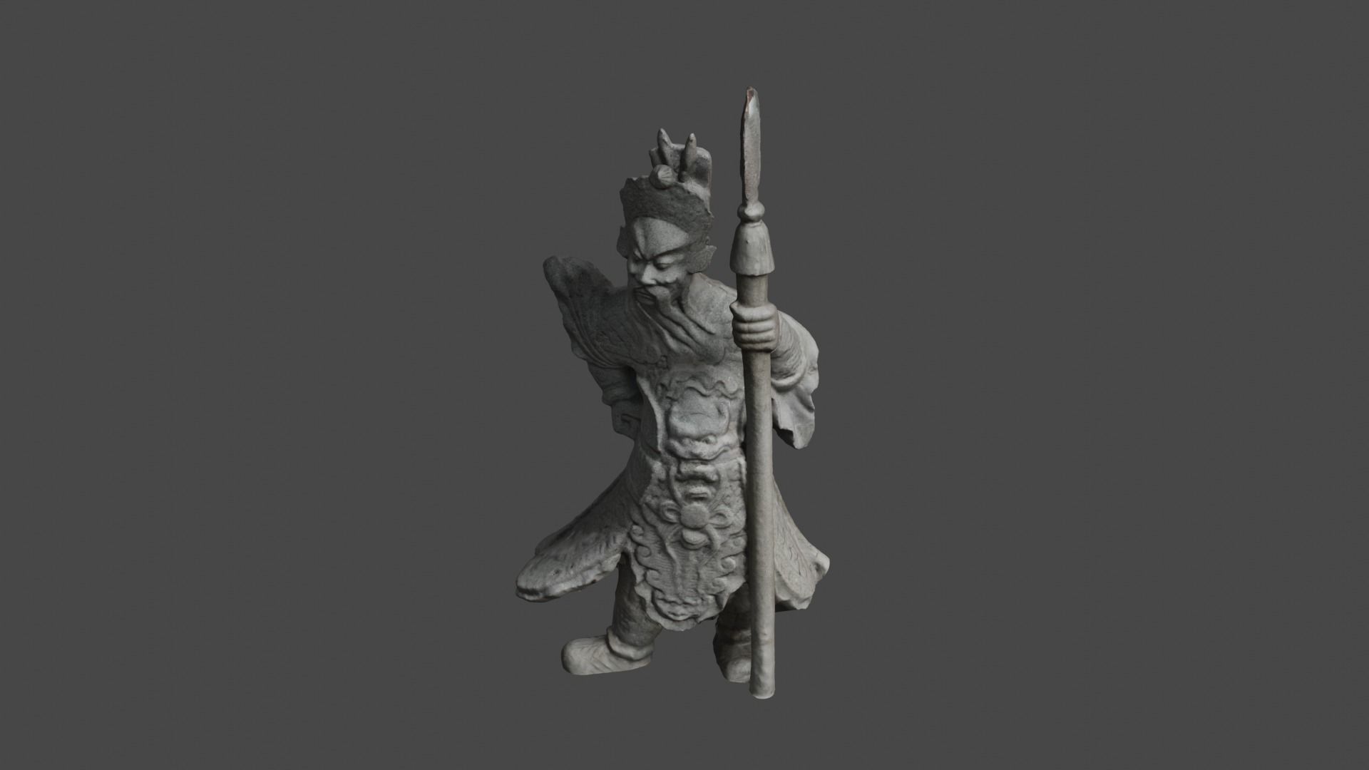 Chinese Guardian Statue 3D print model_29