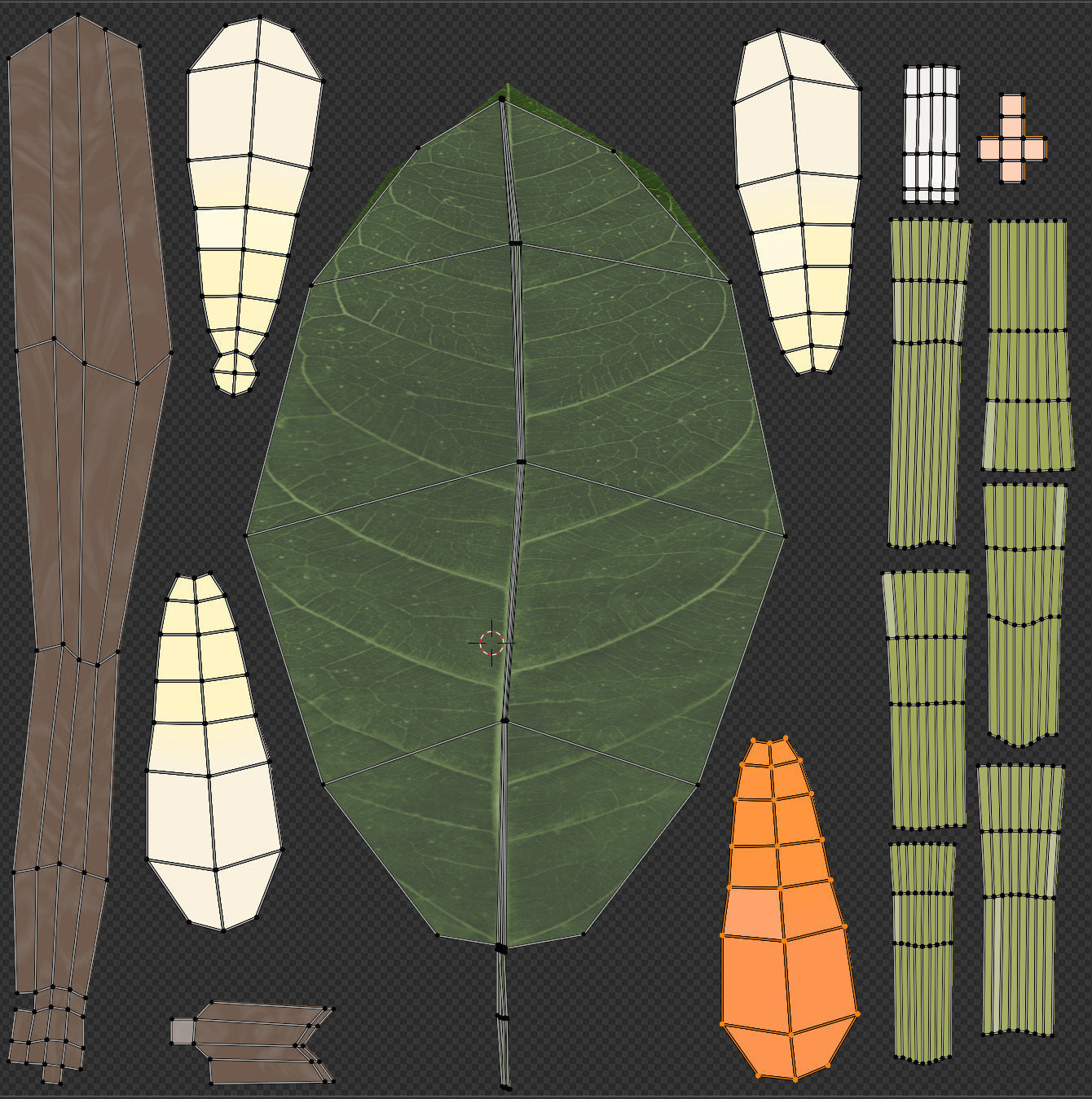 Osmanthus low poly 3D model Low-poly 3D model_6