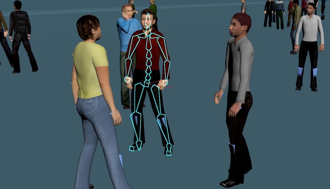 Low Poly Rigged Animated Males Pack - 200 Pieces Low-poly 3D model_12