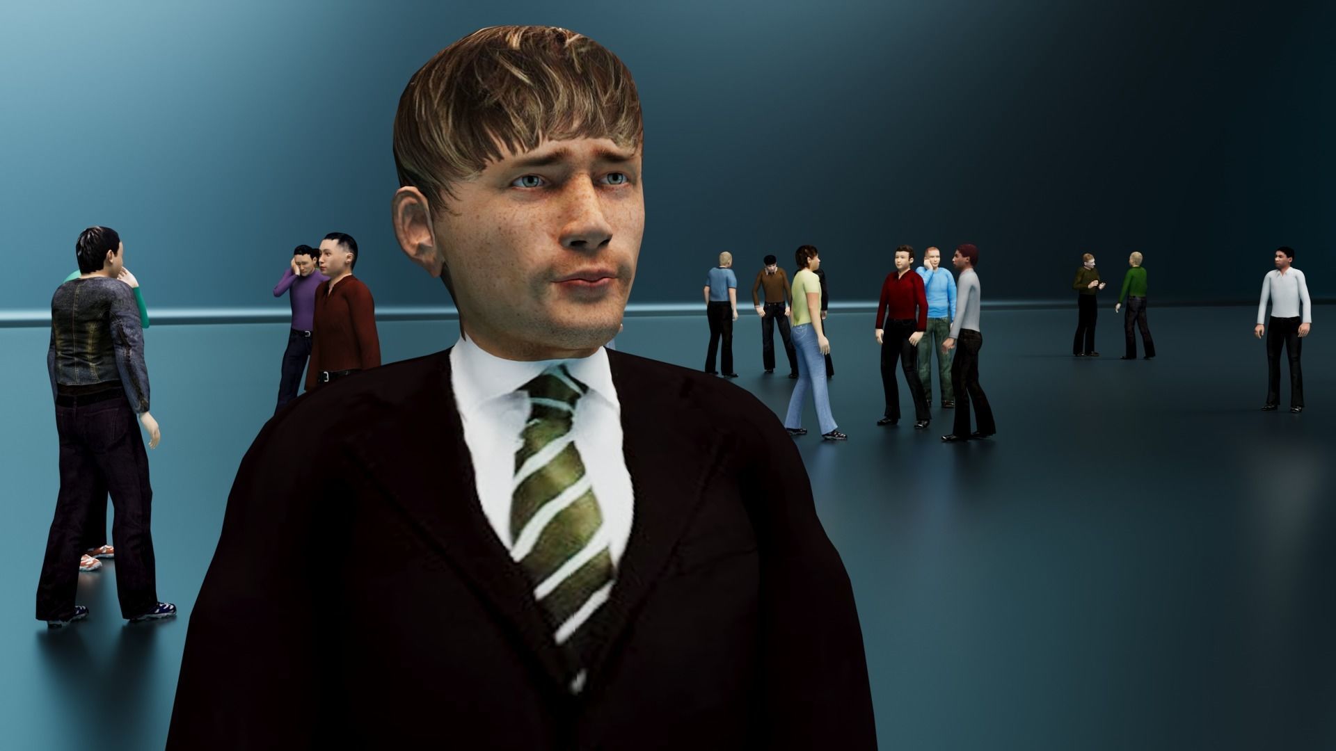 Low Poly Rigged Animated Males Pack - 200 Pieces Low-poly 3D model_2