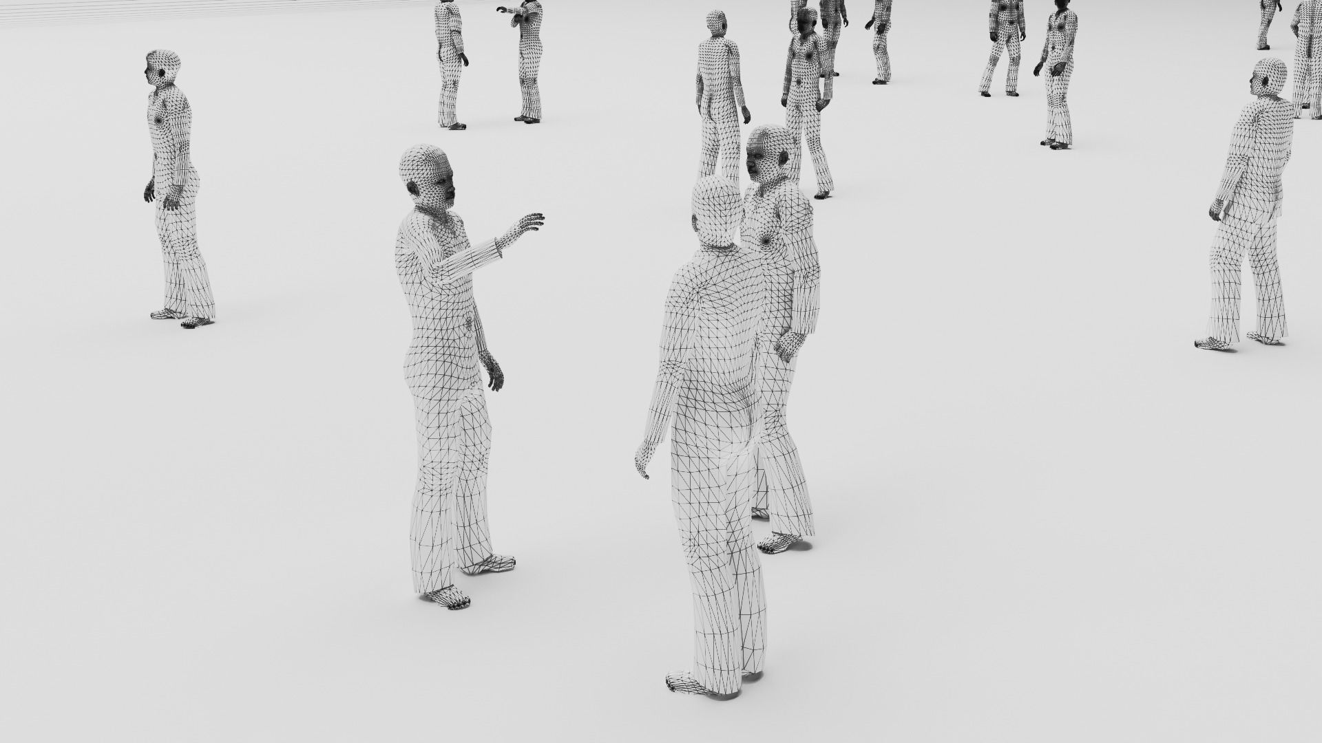 Low Poly Rigged Animated Males Pack - 200 Pieces Low-poly 3D model_11