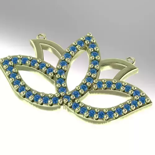 lotus flower necklace for women