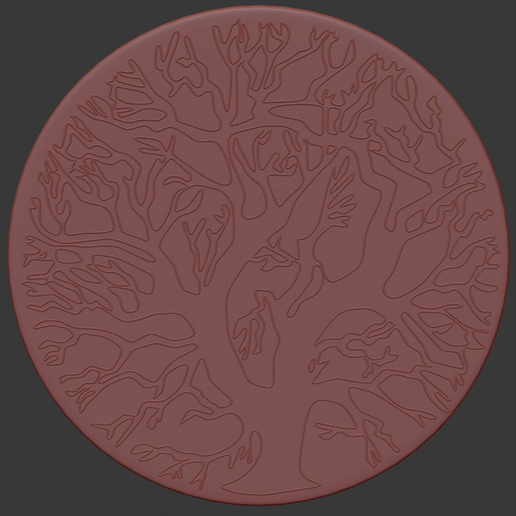 Decorative wall panel 01 3D model_2
