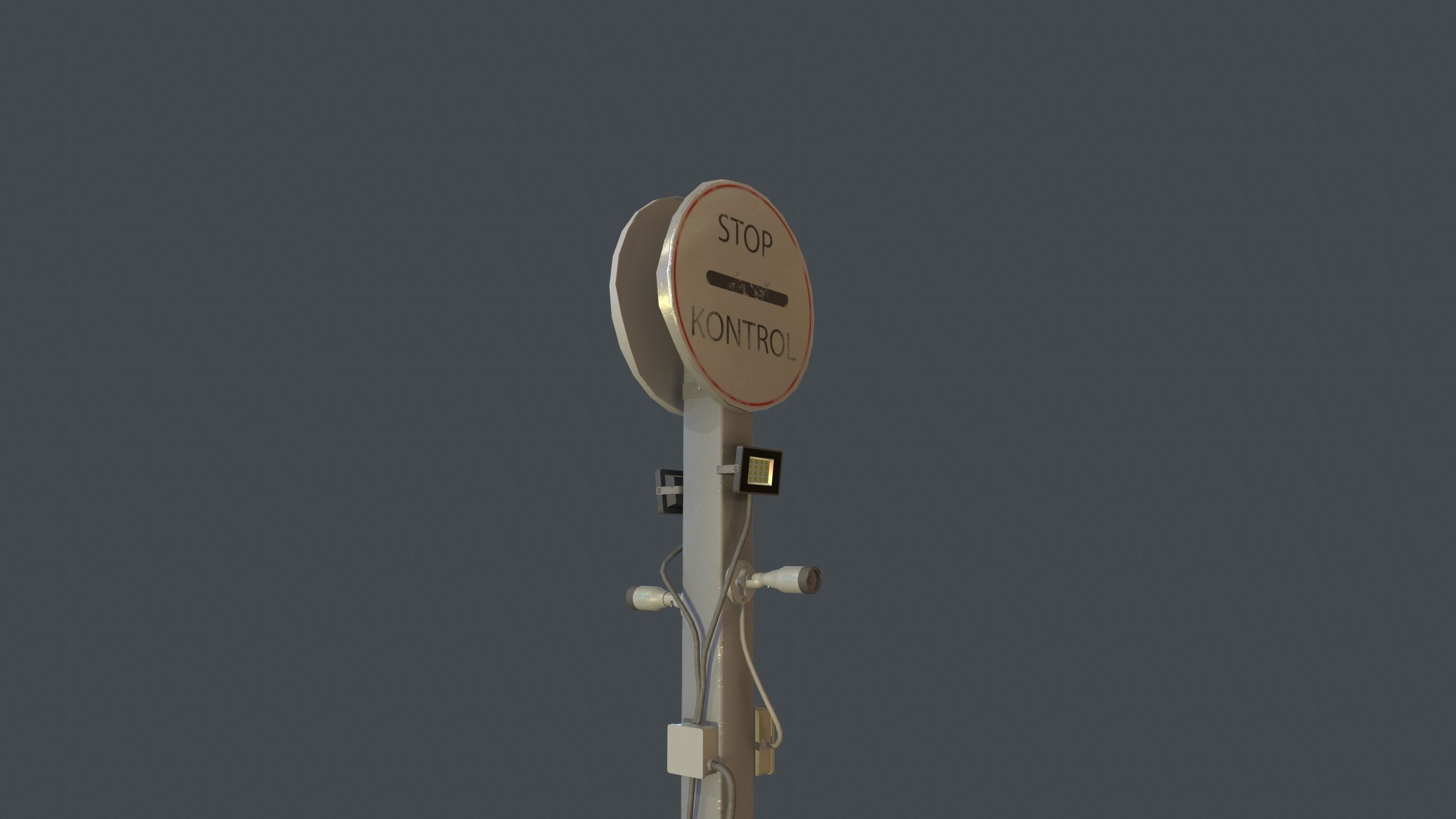 Post-camera Low-poly 3D model_5